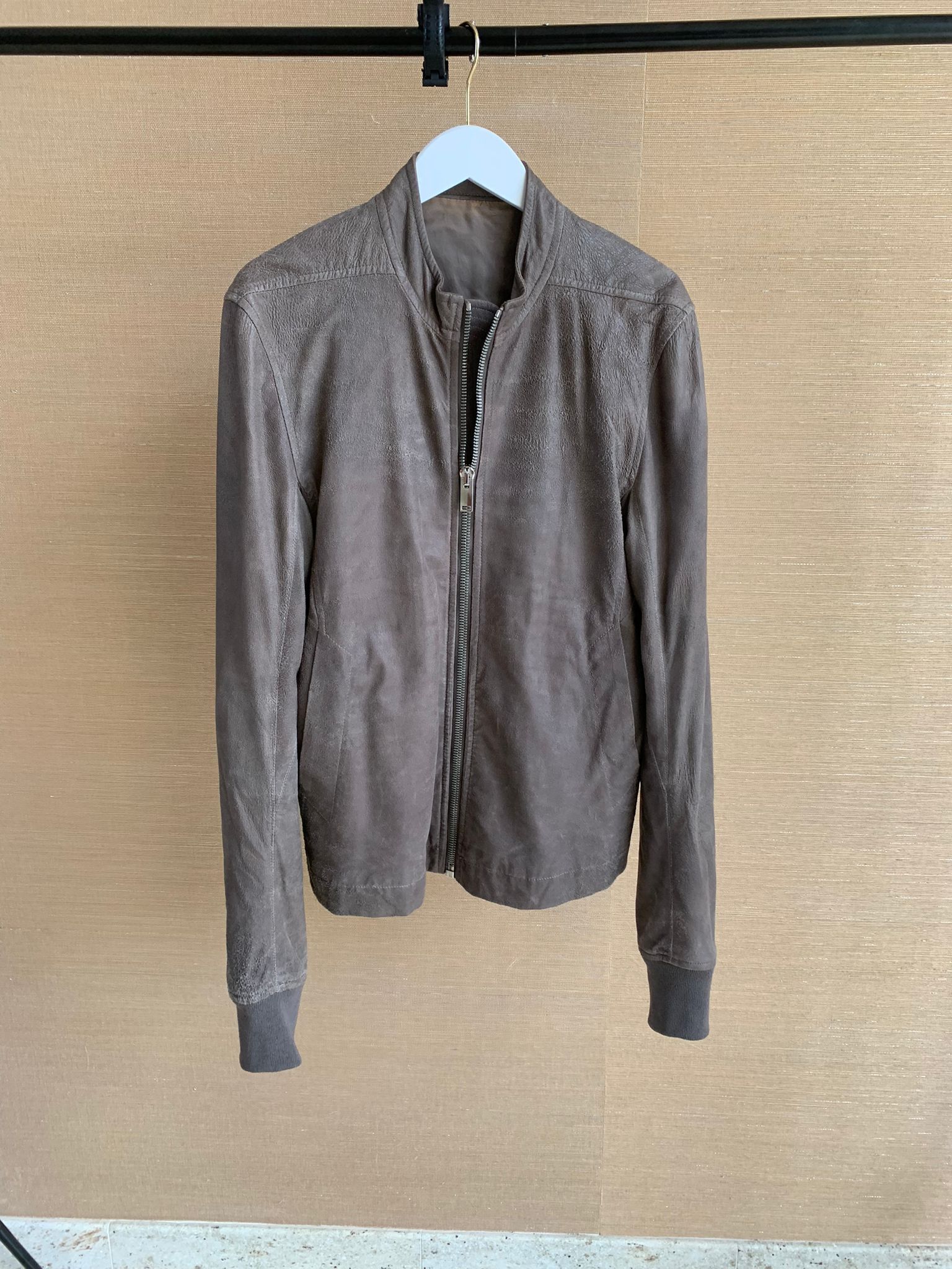 Rick Owens Intarsia Leather Jacket in DNA Dust Size US M / EU 48-50 / 2 - 2 Thumbnail