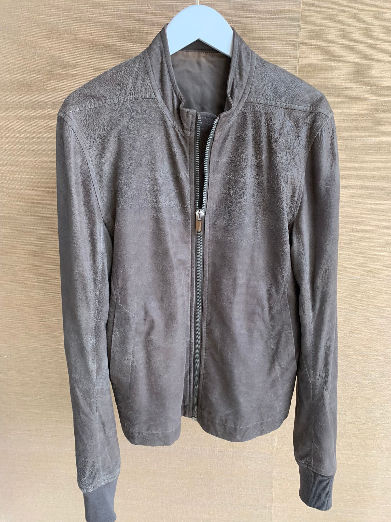 Rick Owens Intarsia Leather Jacket in DNA Dust Size US M / EU 48-50 / 2 - 4 Thumbnail