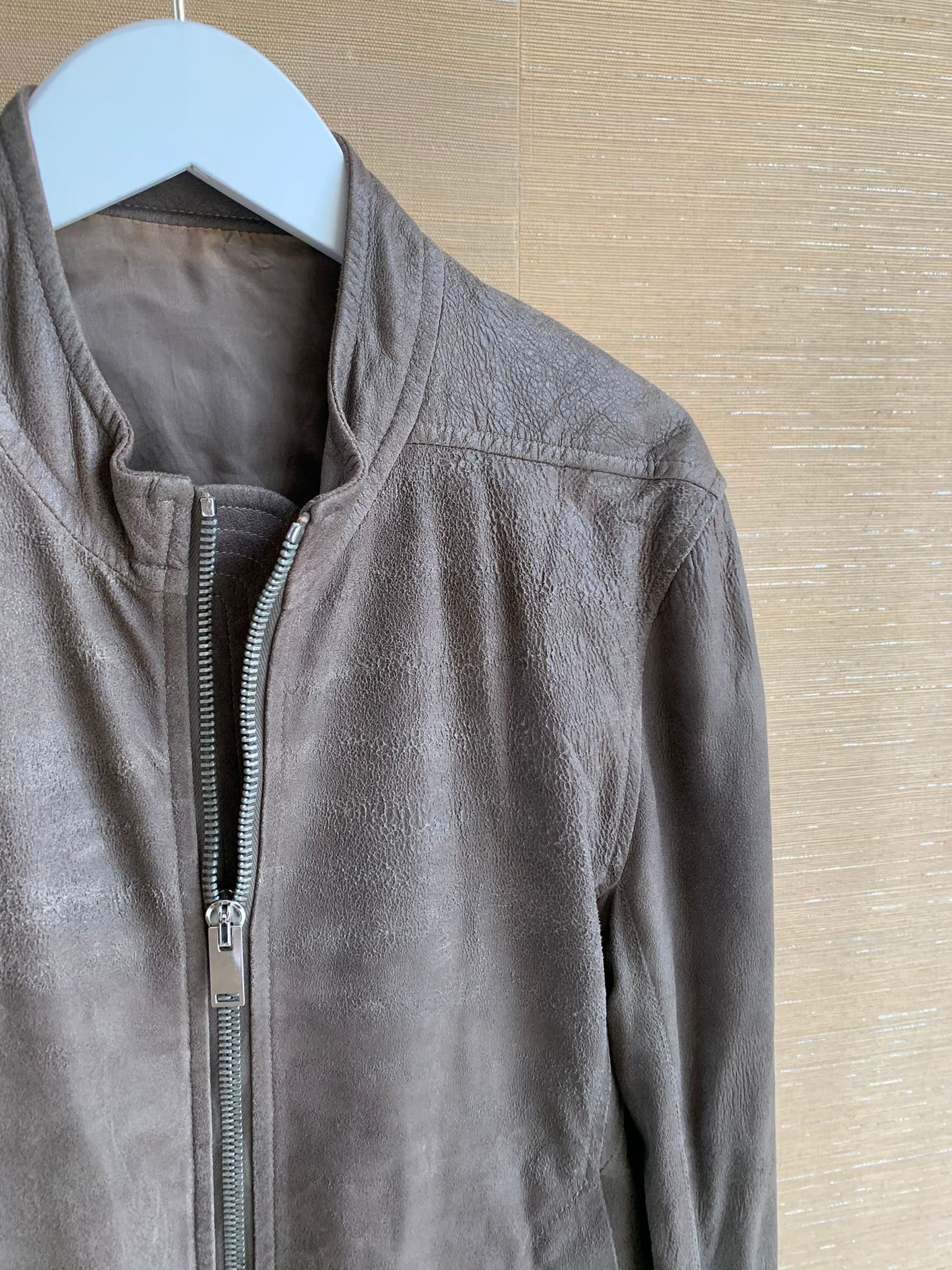 Rick Owens Intarsia Leather Jacket in DNA Dust Size US M / EU 48-50 / 2 - 6 Thumbnail