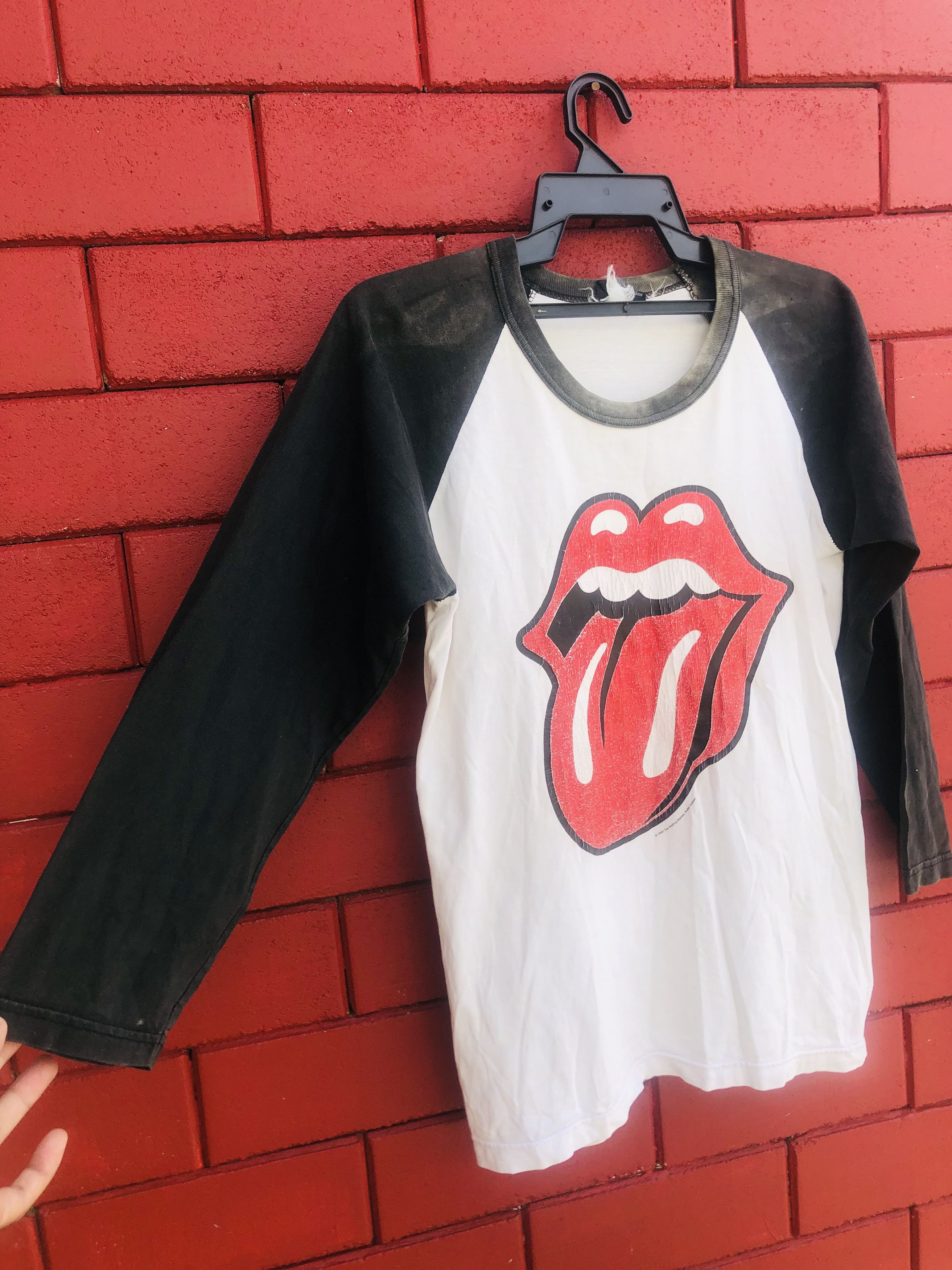 Band Tees × Vintage Vintage The Rolling Stone Band Music 3 Qaurter Shirt Size US M / EU 48-50 / 2 - 5 Thumbnail