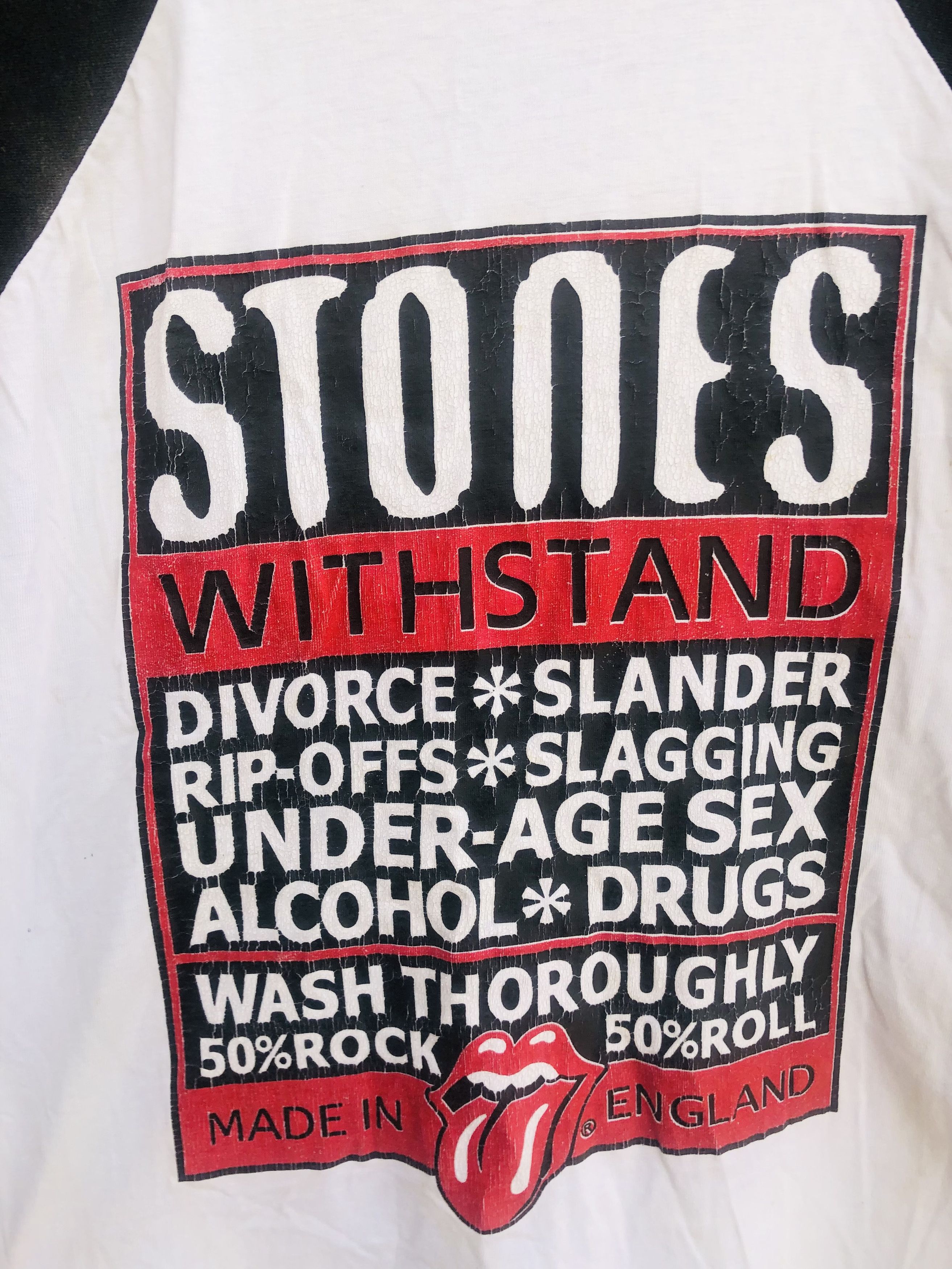 Band Tees × Vintage Vintage The Rolling Stone Band Music 3 Qaurter Shirt Size US M / EU 48-50 / 2 - 13 Thumbnail