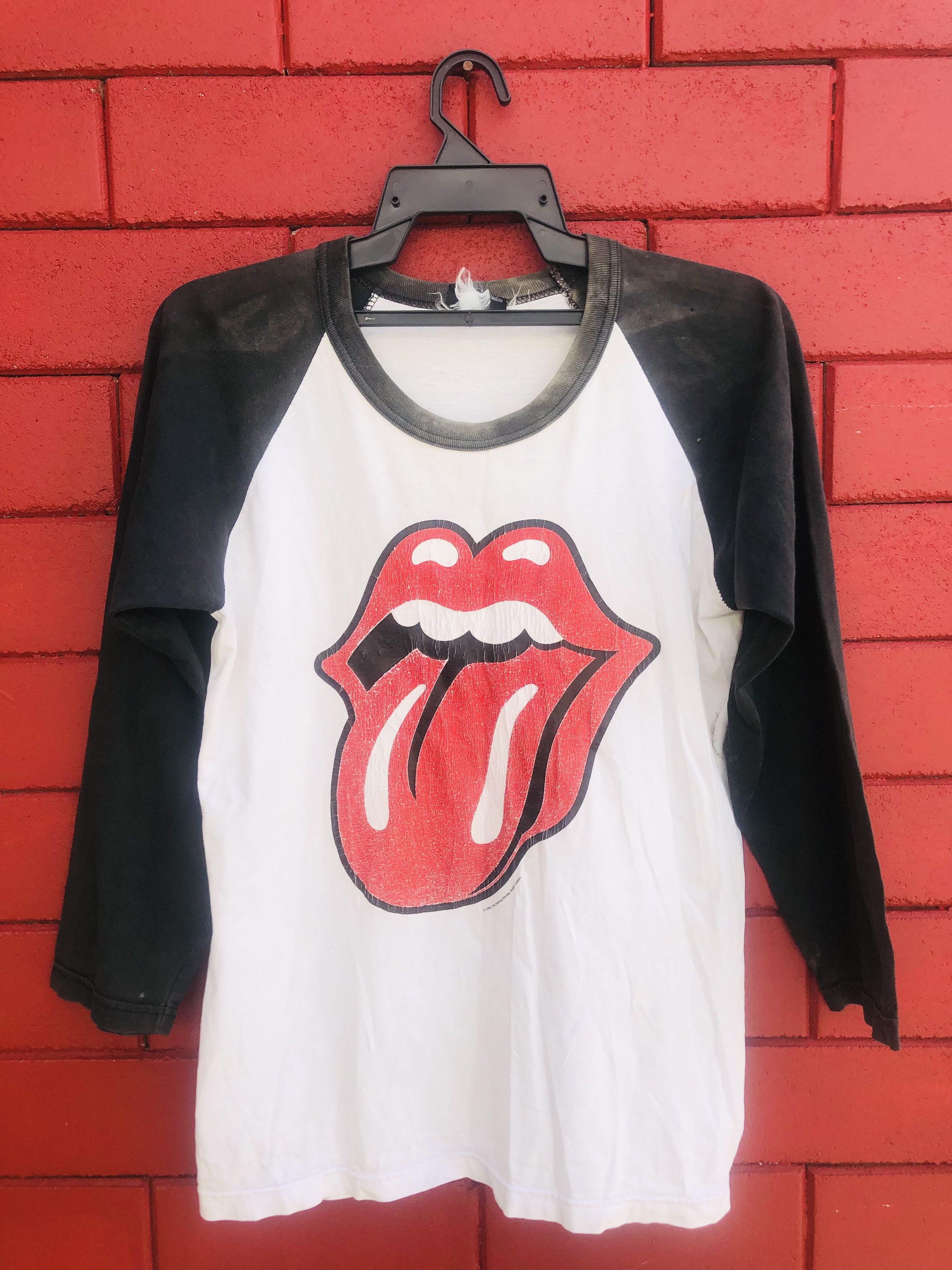 Band Tees × Vintage Vintage The Rolling Stone Band Music 3 Qaurter Shirt Size US M / EU 48-50 / 2 - 1 Thumbnail