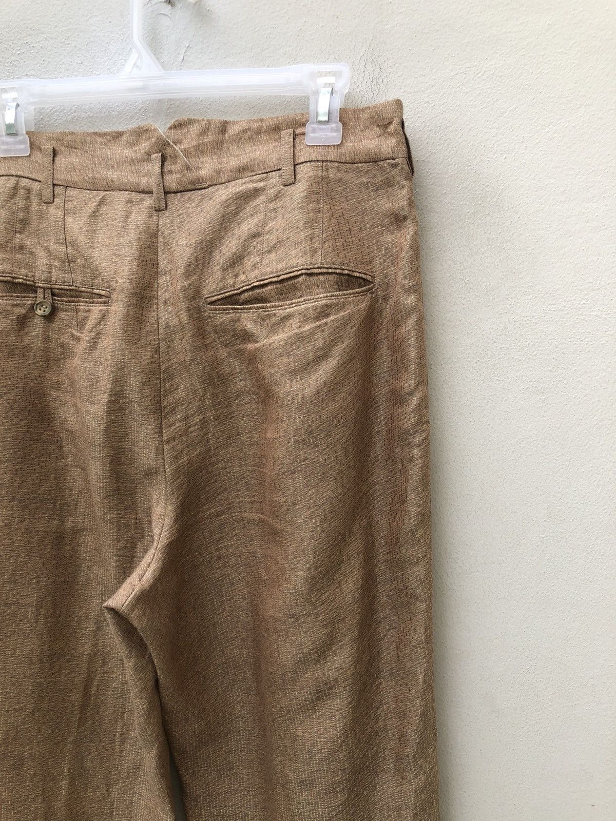 Japanese Brand VTG 90s Monsieur Nicole By Koba Baggy Linen Trouser Pant Size US 30 / EU 46 - 18 Thumbnail