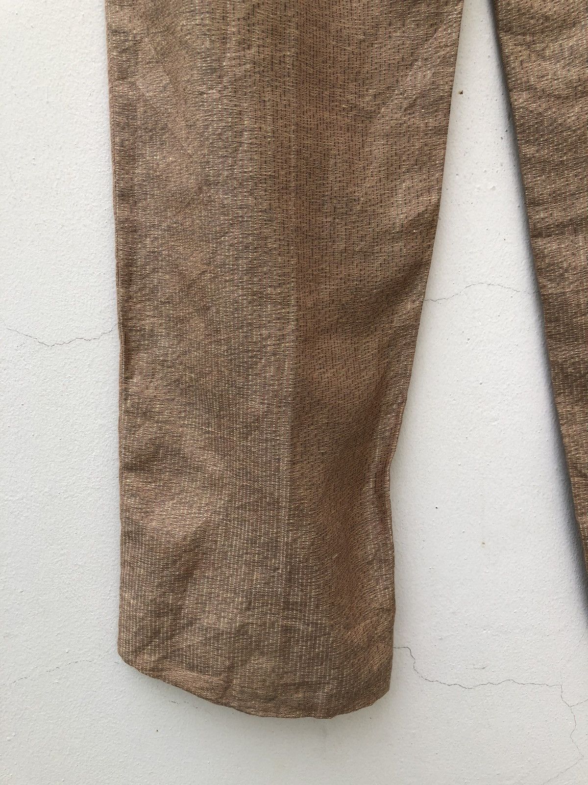 Japanese Brand VTG 90s Monsieur Nicole By Koba Baggy Linen Trouser Pant Size US 30 / EU 46 - 17 Thumbnail