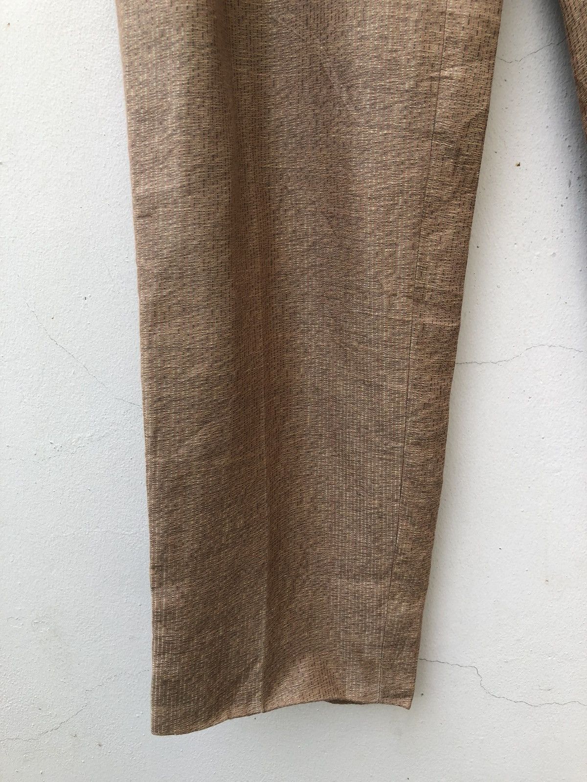 Japanese Brand VTG 90s Monsieur Nicole By Koba Baggy Linen Trouser Pant Size US 30 / EU 46 - 8 Thumbnail