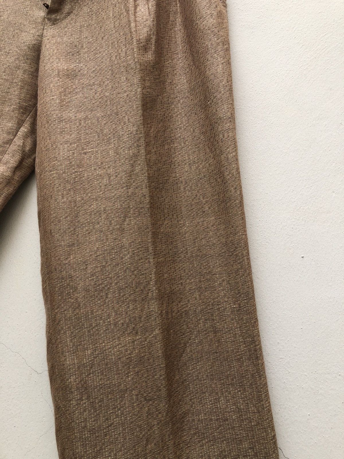 Japanese Brand VTG 90s Monsieur Nicole By Koba Baggy Linen Trouser Pant Size US 30 / EU 46 - 10 Thumbnail