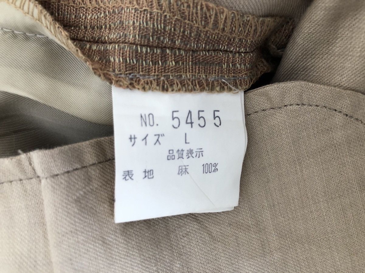 Japanese Brand VTG 90s Monsieur Nicole By Koba Baggy Linen Trouser Pant Size US 30 / EU 46 - 21 Thumbnail