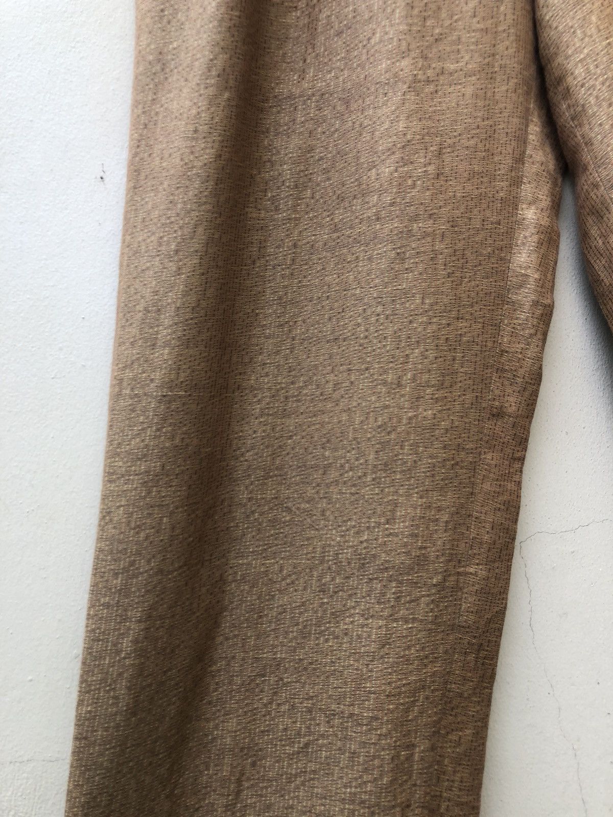 Japanese Brand VTG 90s Monsieur Nicole By Koba Baggy Linen Trouser Pant Size US 30 / EU 46 - 7 Thumbnail