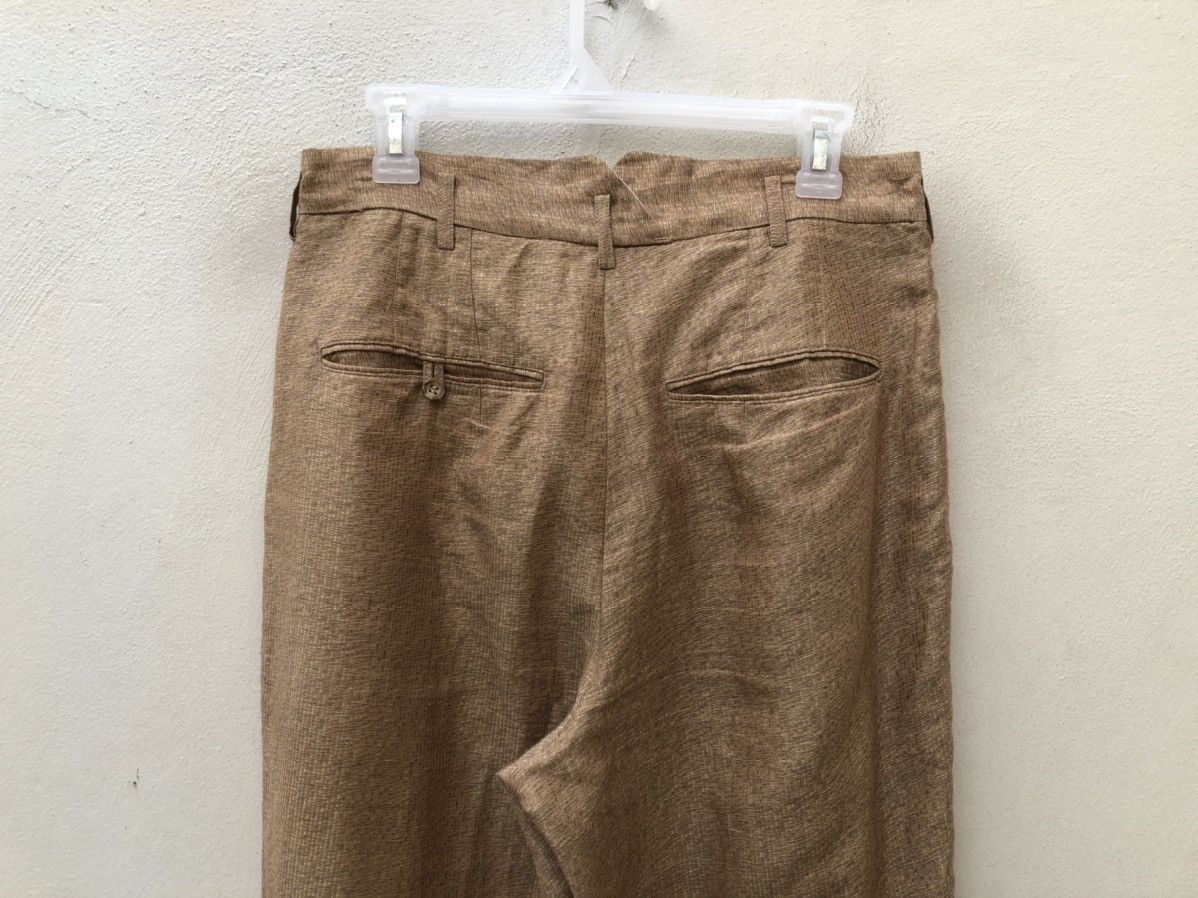 Japanese Brand VTG 90s Monsieur Nicole By Koba Baggy Linen Trouser Pant Size US 30 / EU 46 - 13 Thumbnail