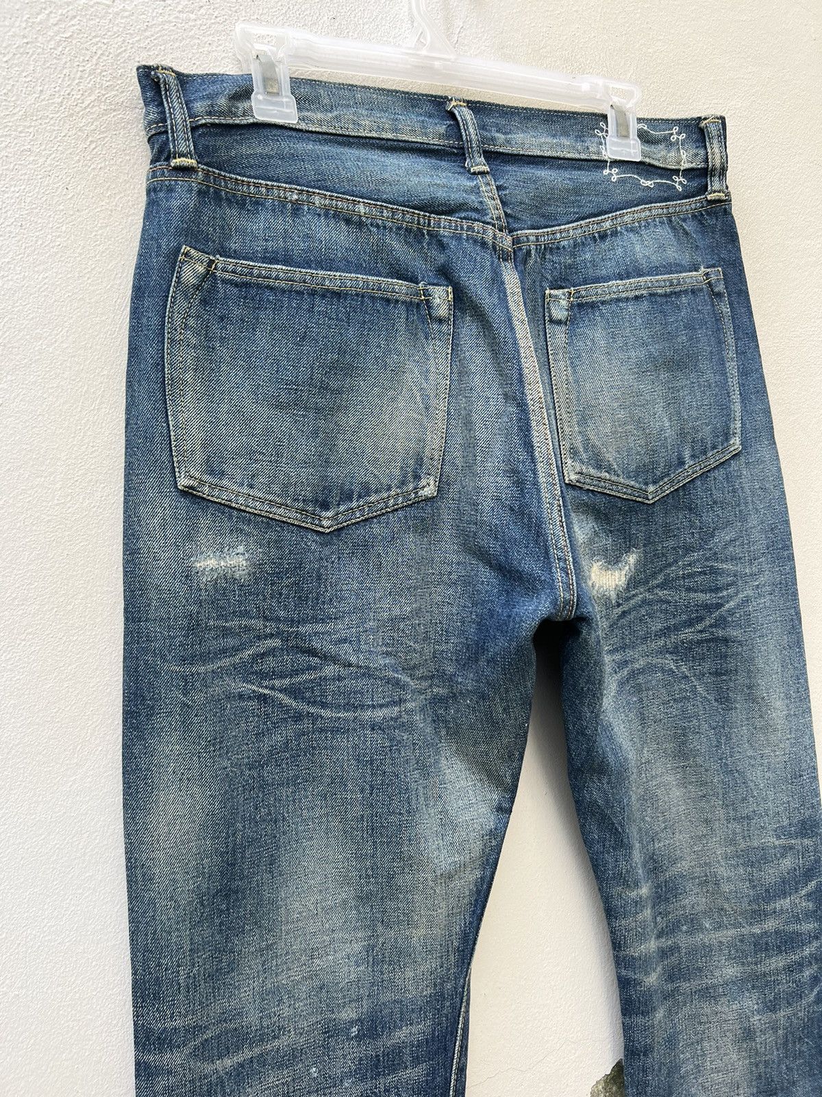 Swagger Vintage Swagger Japan Distress Denim Redline Selvedge Jeans Size US 32 / EU 48 - 14 Thumbnail