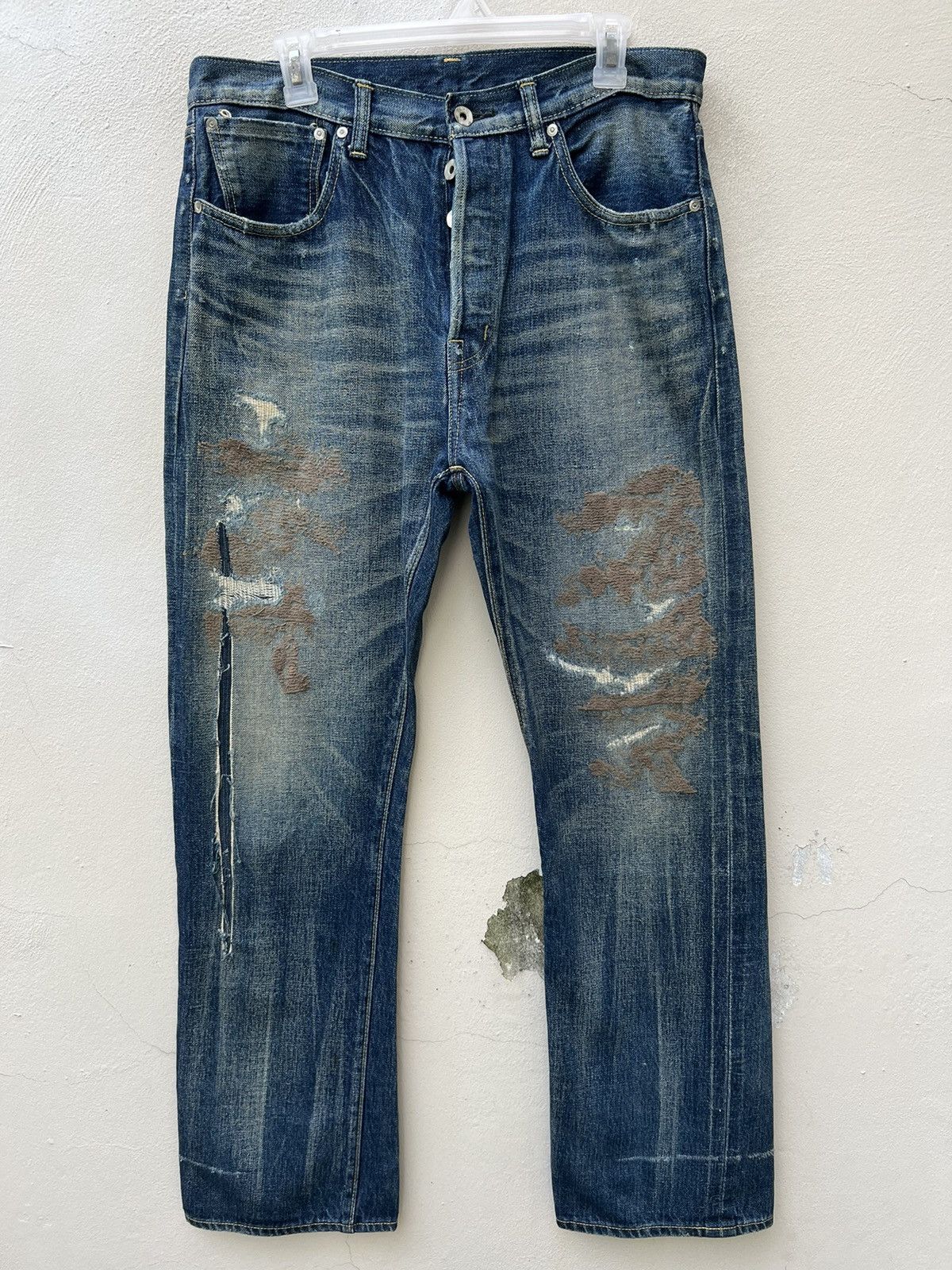 Swagger Vintage Swagger Japan Distress Denim Redline Selvedge Jeans Size US 32 / EU 48 - 6 Thumbnail