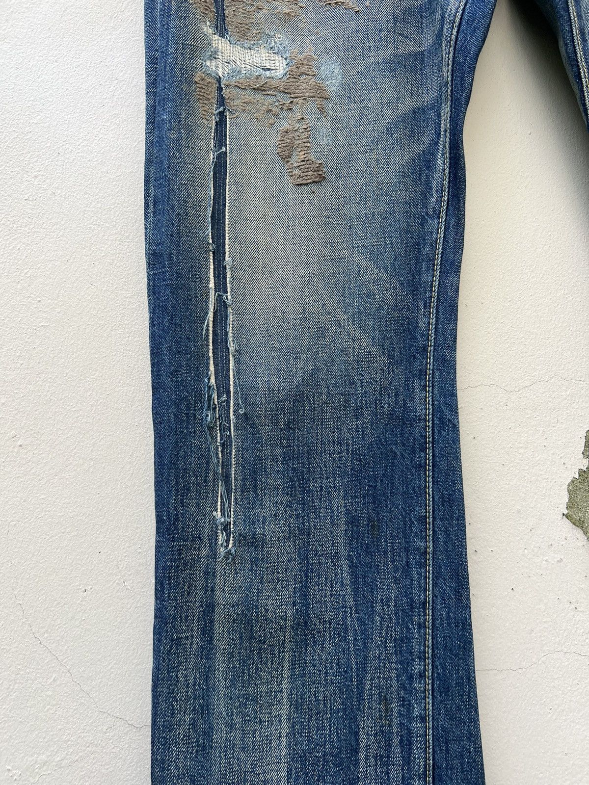 Swagger Vintage Swagger Japan Distress Denim Redline Selvedge Jeans Size US 32 / EU 48 - 8 Thumbnail