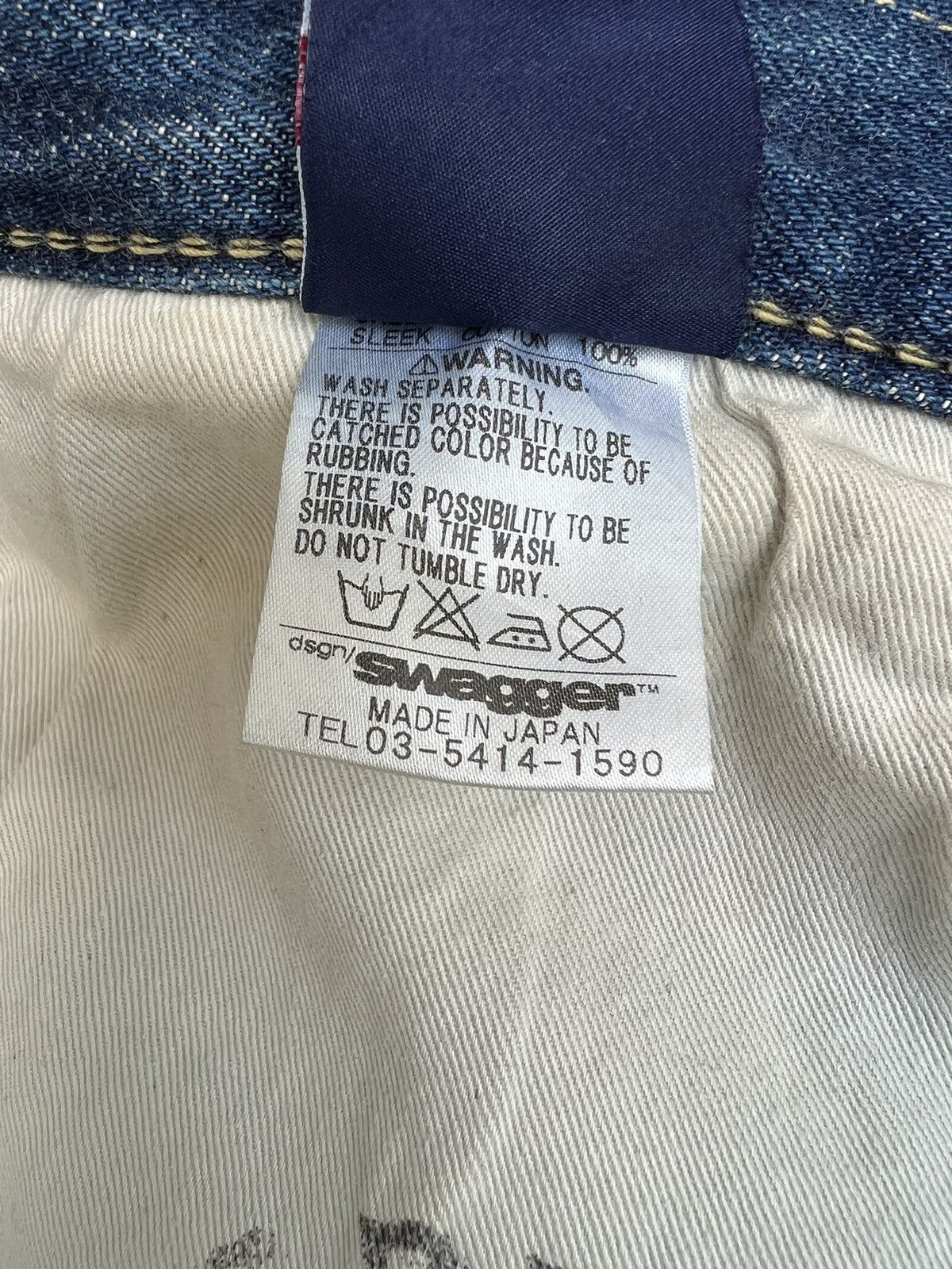 Swagger Vintage Swagger Japan Distress Denim Redline Selvedge Jeans Size US 32 / EU 48 - 19 Thumbnail