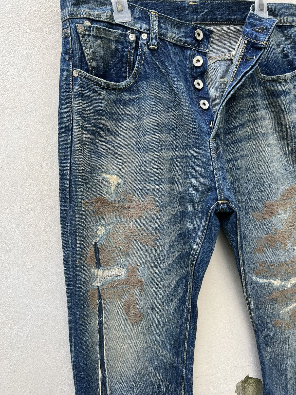 Swagger Vintage Swagger Japan Distress Denim Redline Selvedge Jeans Size US 32 / EU 48 - 7 Thumbnail