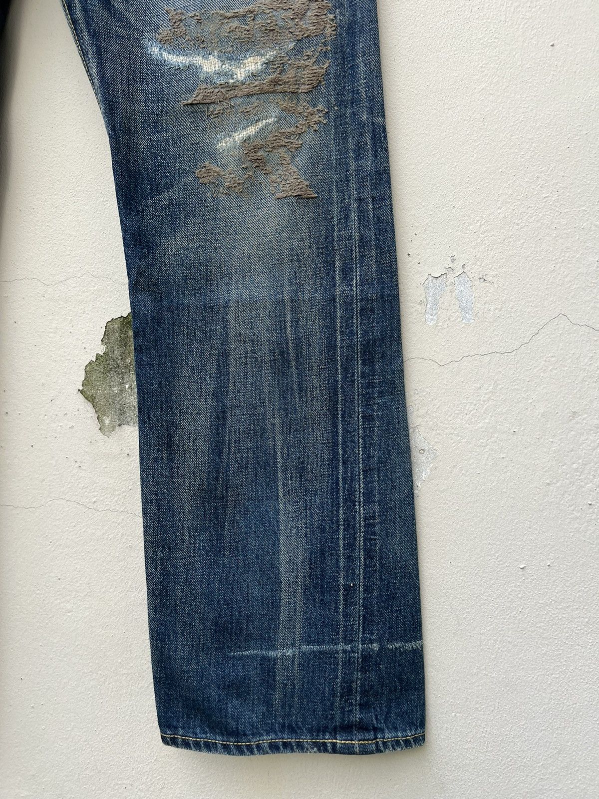 Swagger Vintage Swagger Japan Distress Denim Redline Selvedge Jeans Size US 32 / EU 48 - 11 Thumbnail