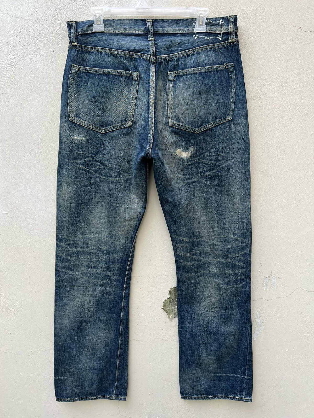 Swagger Vintage Swagger Japan Distress Denim Redline Selvedge Jeans Size US 32 / EU 48 - 13 Thumbnail