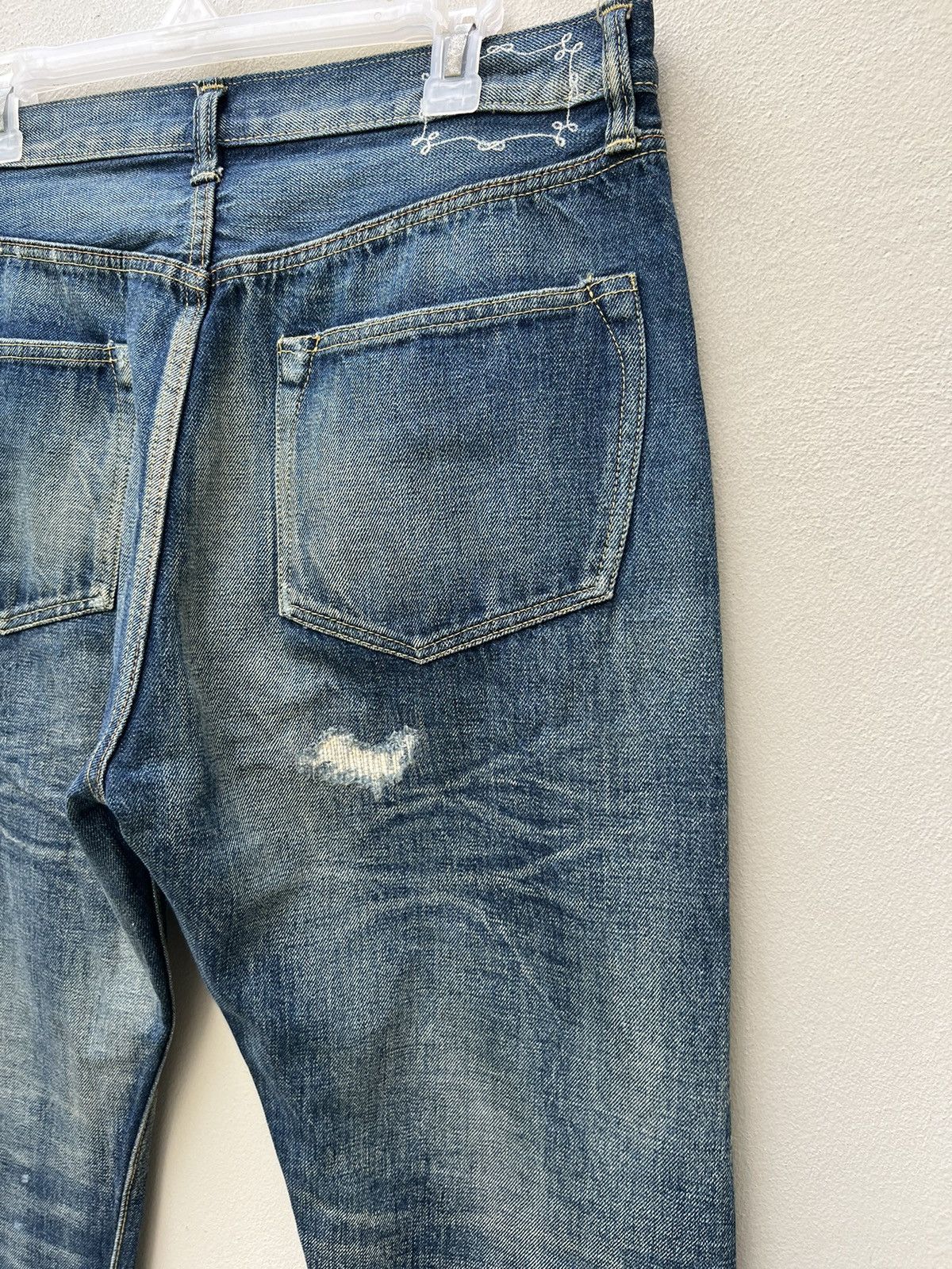 Swagger Vintage Swagger Japan Distress Denim Redline Selvedge Jeans Size US 32 / EU 48 - 16 Thumbnail