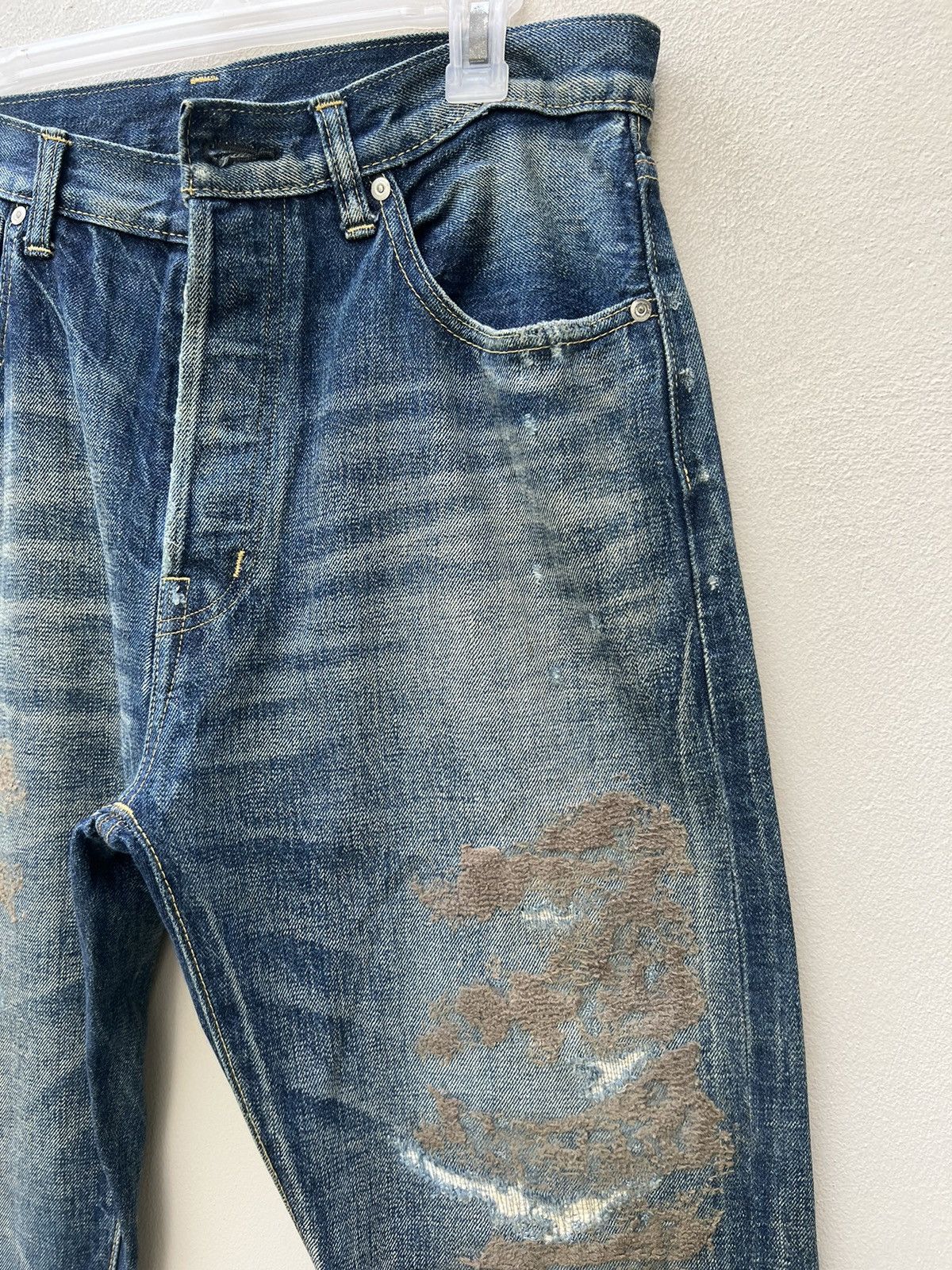 Swagger Vintage Swagger Japan Distress Denim Redline Selvedge Jeans Size US 32 / EU 48 - 10 Thumbnail