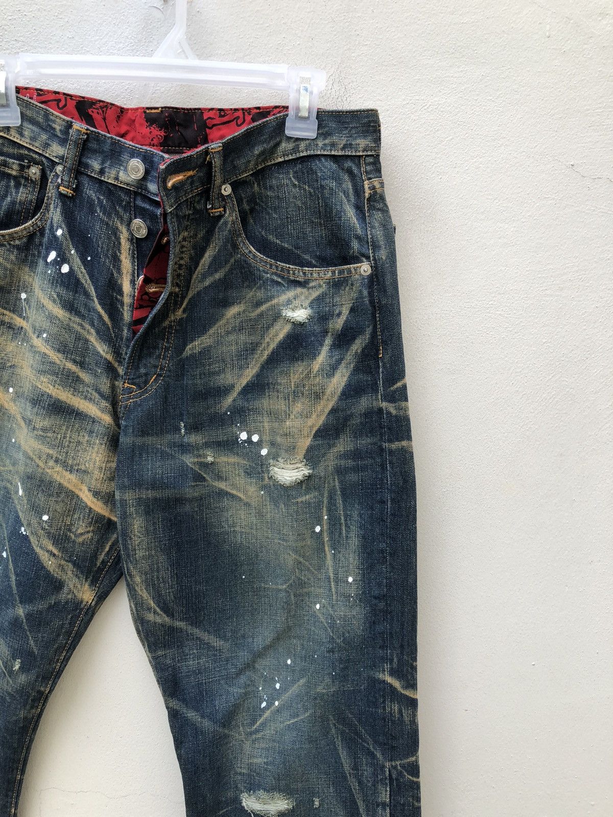 Swagger Swagger Made in Japan Distressed Painter Denim Jeans Size US 32 / EU 48 - 7 Thumbnail