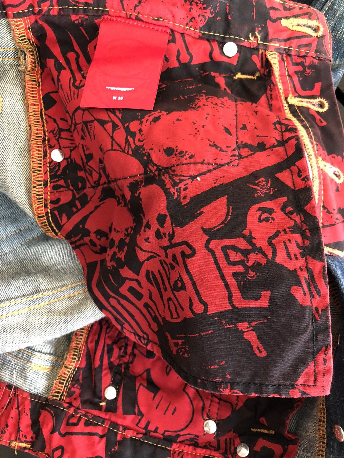 Swagger Swagger Made in Japan Distressed Painter Denim Jeans Size US 32 / EU 48 - 16 Thumbnail