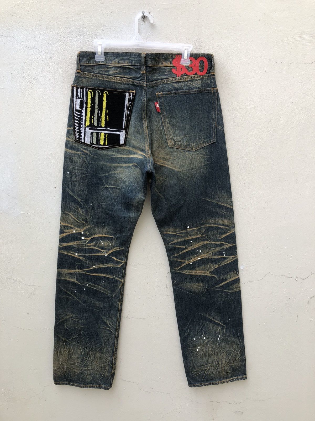 Swagger Swagger Made in Japan Distressed Painter Denim Jeans Size US 32 / EU 48 - 10 Thumbnail
