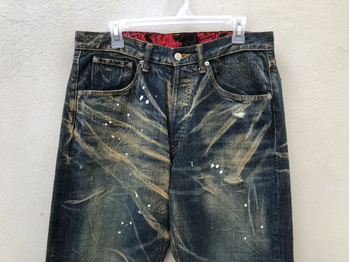 Swagger Swagger Made in Japan Distressed Painter Denim Jeans Size US 32 / EU 48 - 2 Thumbnail