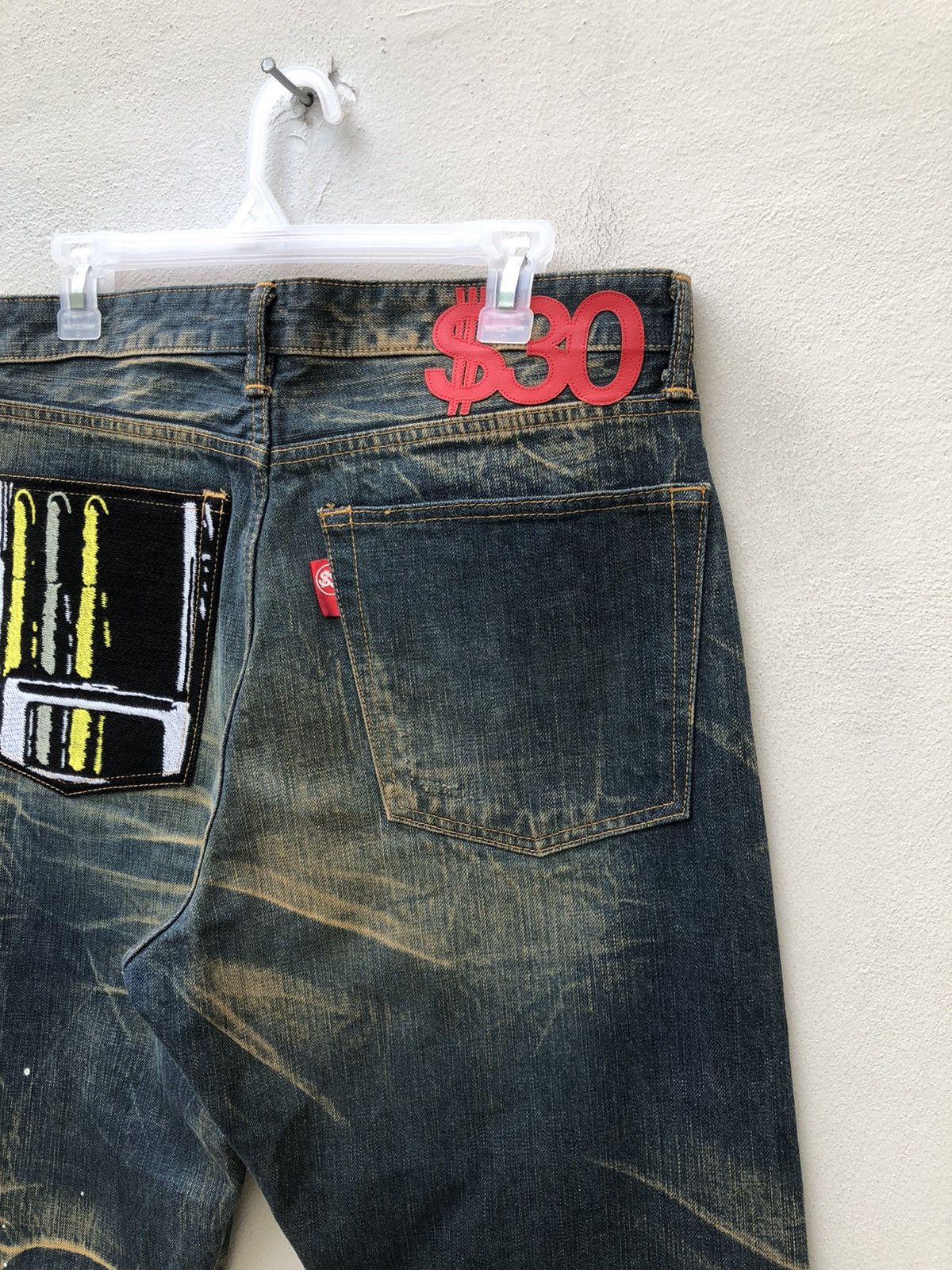 Swagger Swagger Made in Japan Distressed Painter Denim Jeans Size US 32 / EU 48 - 14 Thumbnail