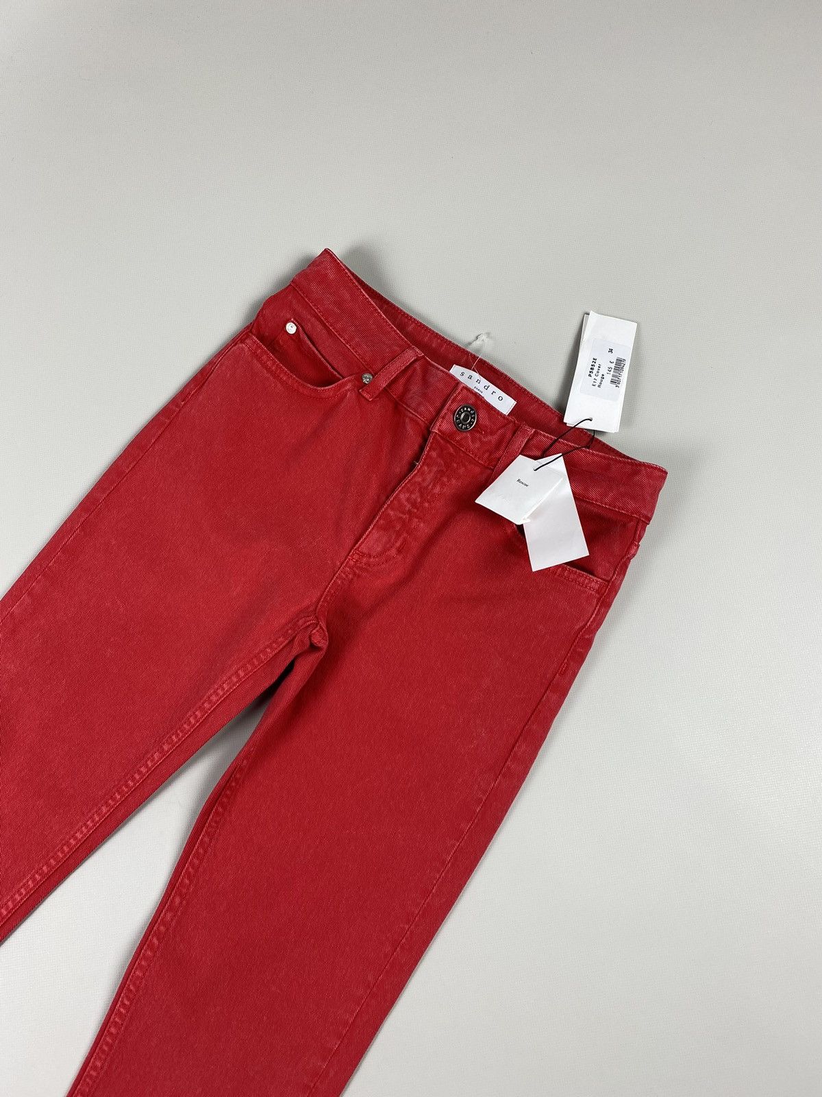 Sandro BNWT Sandro Paris mid rise ladies skinny jeans pants Size 24" / US 00 / IT 34 - 4 Thumbnail