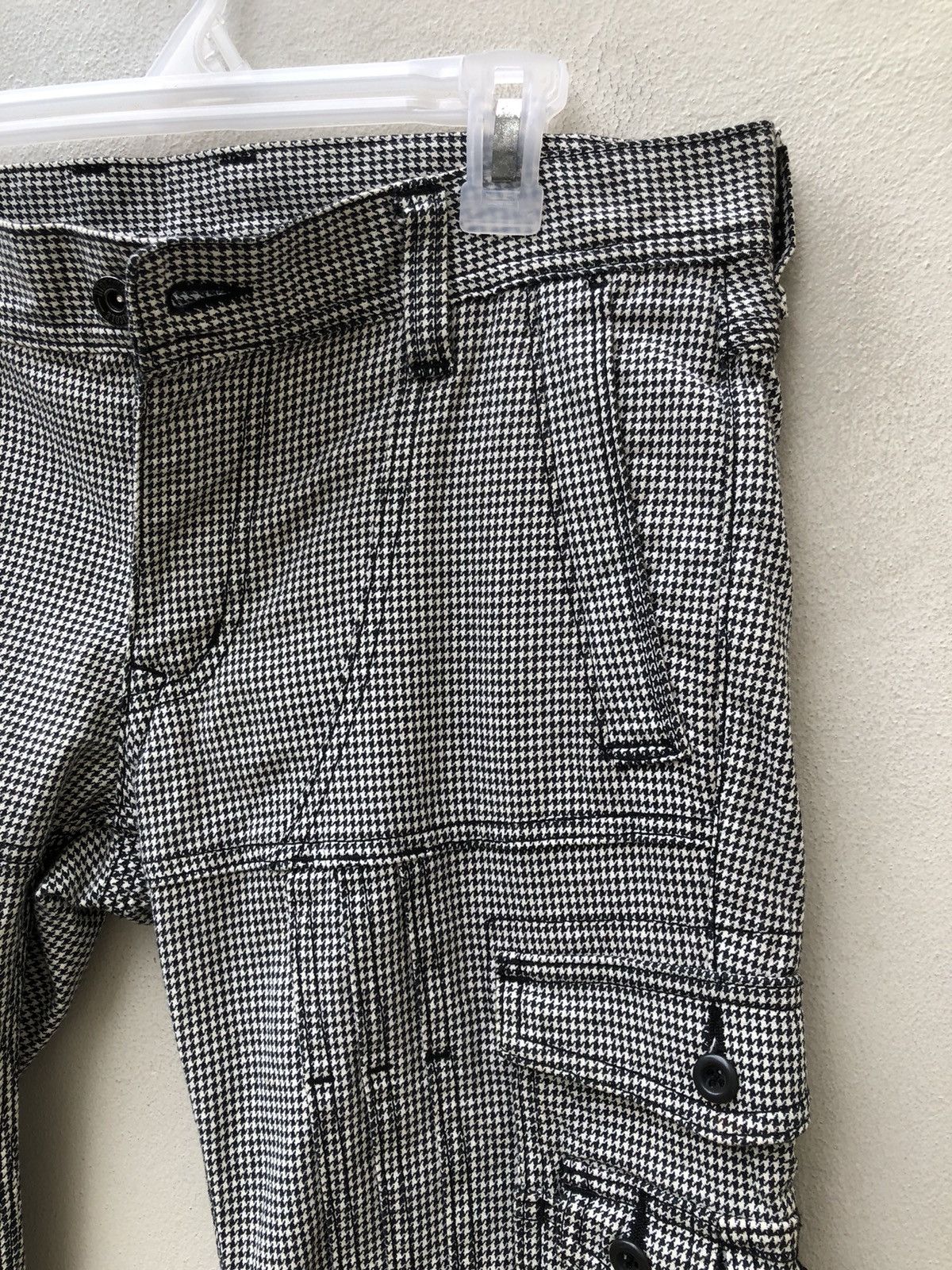Nicole Club Nicole Hideaways Japan Houndstooth Flare Cargo Trouser Size US 30 / EU 46 - 11 Thumbnail