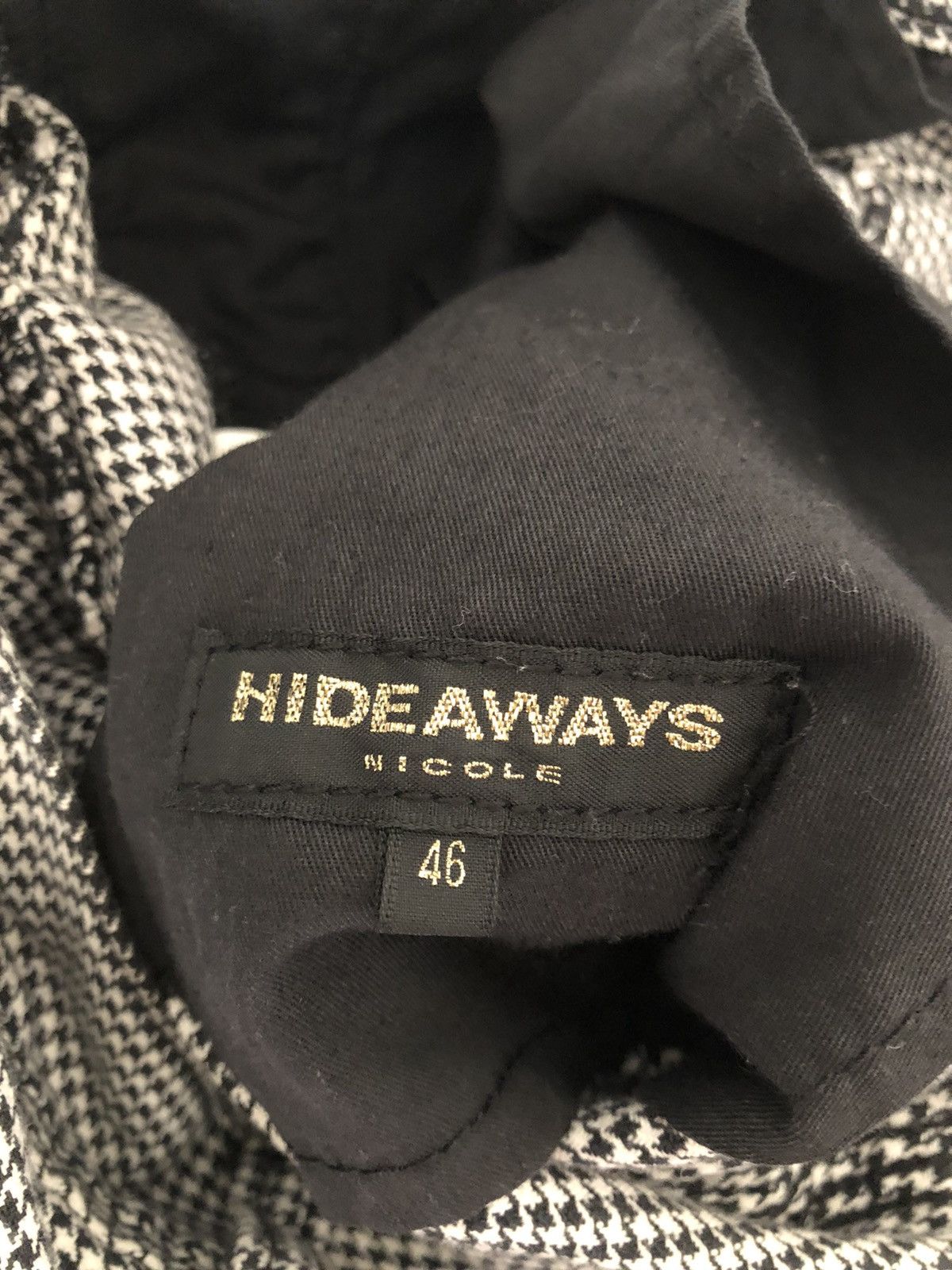 Nicole Club Nicole Hideaways Japan Houndstooth Flare Cargo Trouser Size US 30 / EU 46 - 23 Thumbnail
