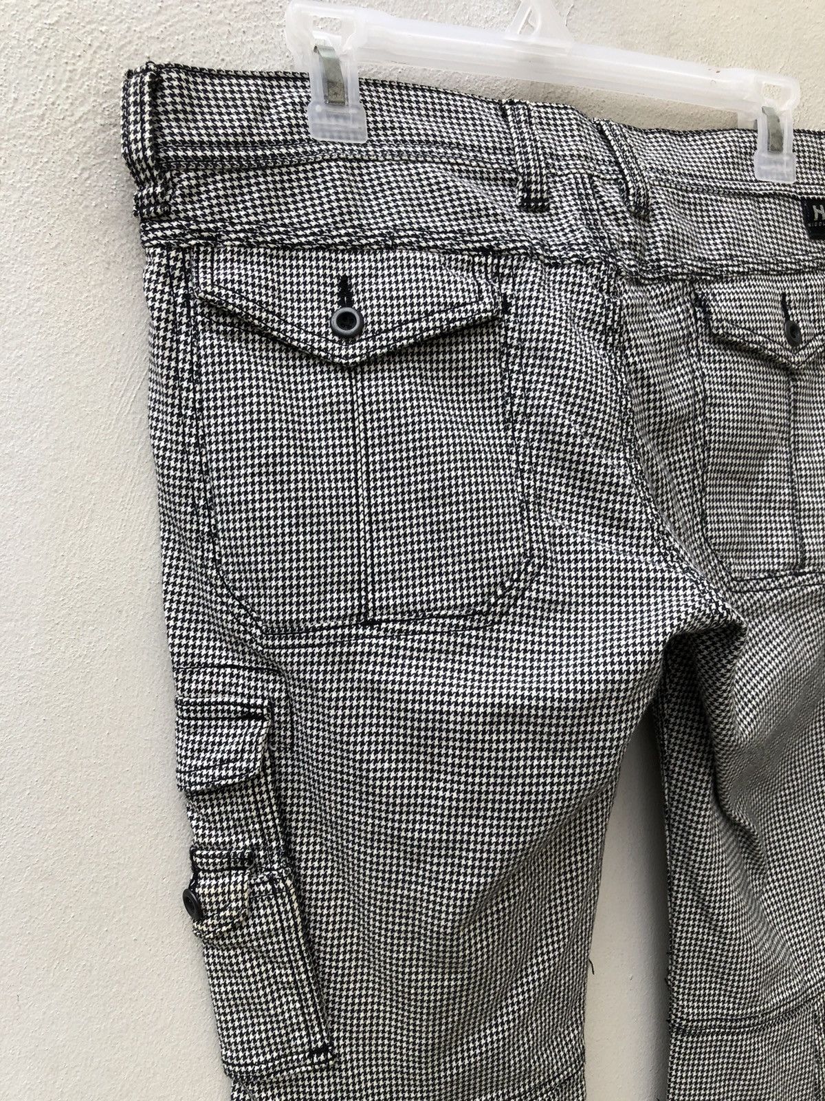 Nicole Club Nicole Hideaways Japan Houndstooth Flare Cargo Trouser Size US 30 / EU 46 - 15 Thumbnail