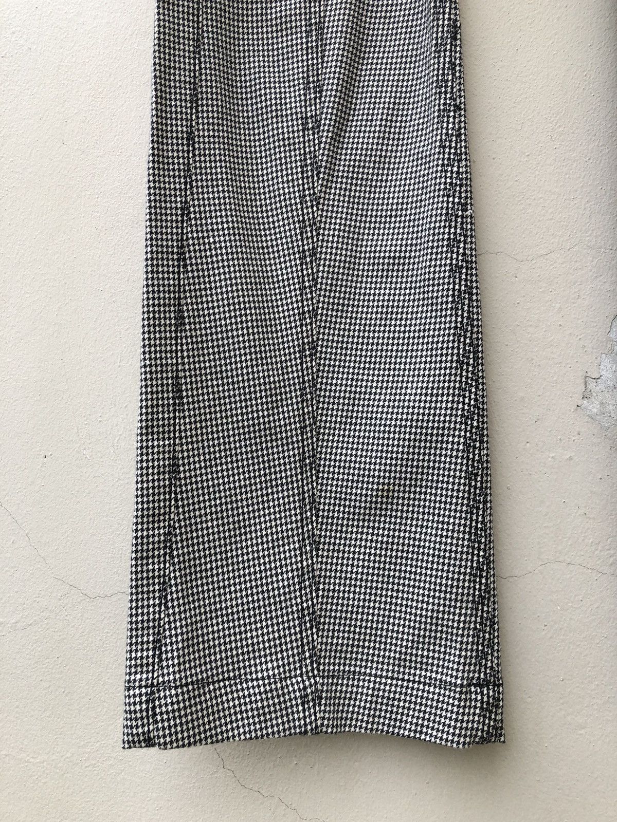 Nicole Club Nicole Hideaways Japan Houndstooth Flare Cargo Trouser Size US 30 / EU 46 - 10 Thumbnail