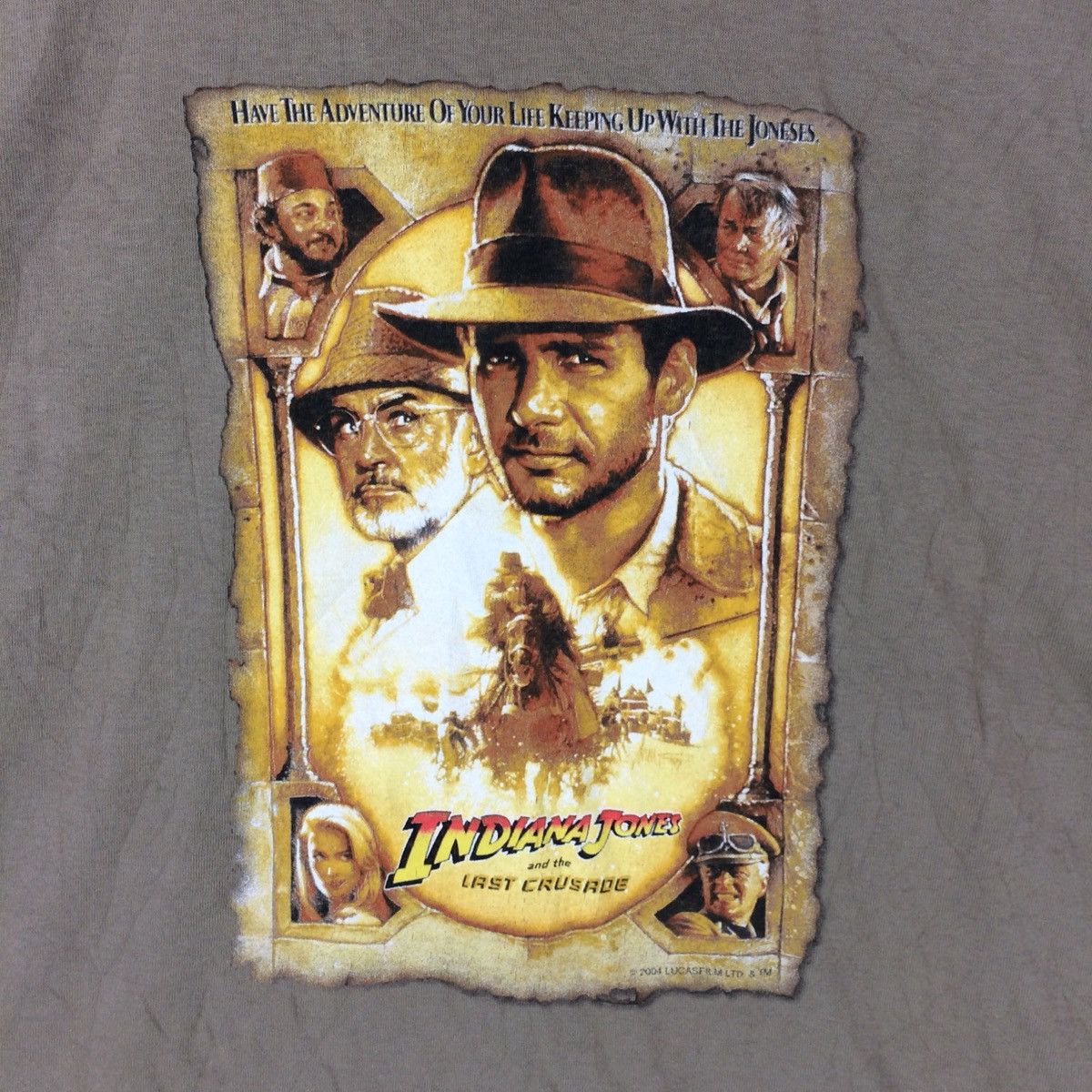 Vintage Vintage 2004 Indiana Jones And The Last Crusade Tshirt Size US M / EU 48-50 / 2 - 3 Thumbnail