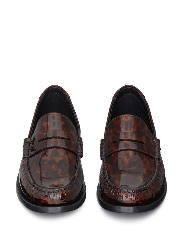 Saint Laurent Paris Saint Laurent tortoise shell loafers  display picture 1