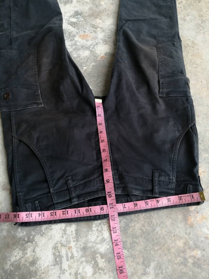 Johnbull John Bull Tactical Faded Black Cargo Pants Multi Pocket Size US 32 / EU 48 - 15 Thumbnail