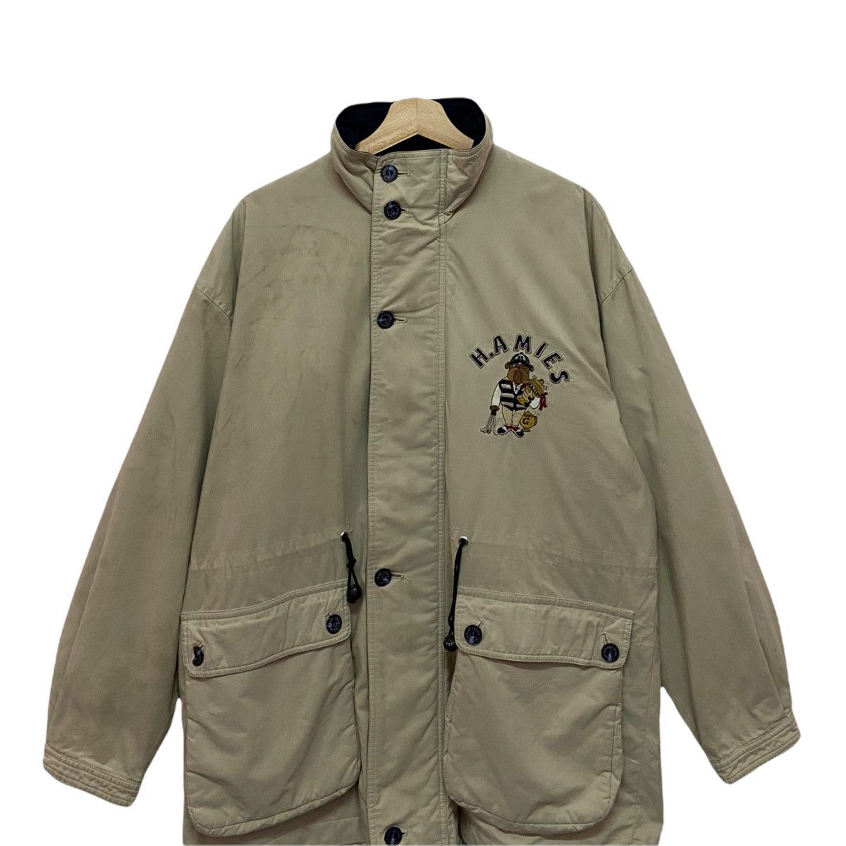 Hardy Amies RARE‼️HARDY AMIES SPORT BEAR EMBROIDERY HUNTING JACKET Size US L / EU 52-54 / 3 - 6 Thumbnail