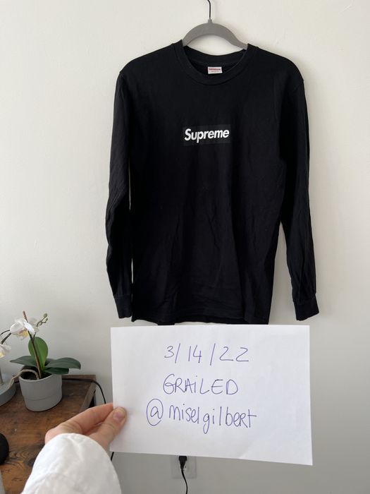 Supreme long sleeve sales shirt box logo