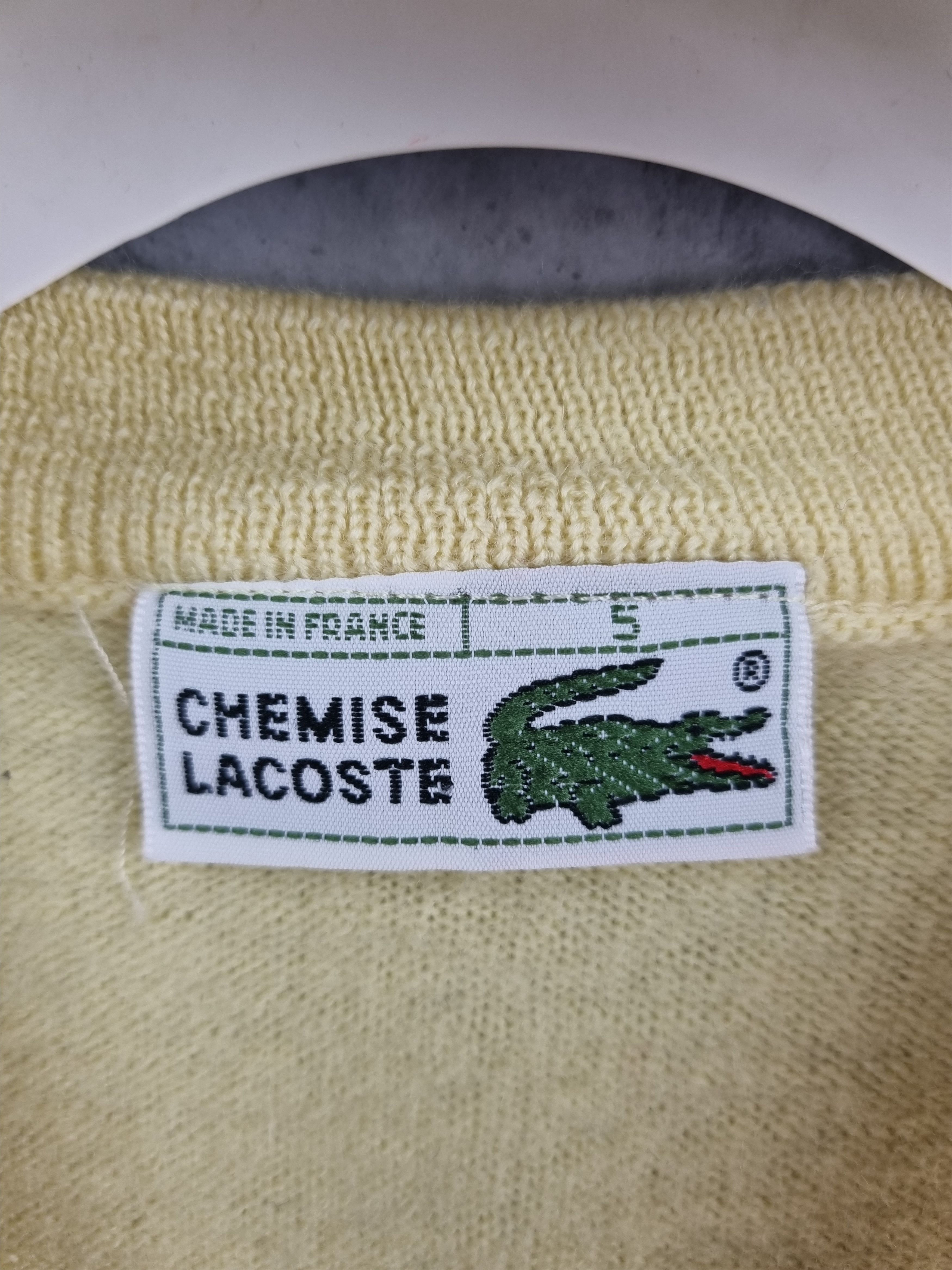 Lacoste × Vintage 80s LACOSTE Chemise Wool Vest Made in France GOLF WANG Size US M / EU 48-50 / 2 - 6 Thumbnail