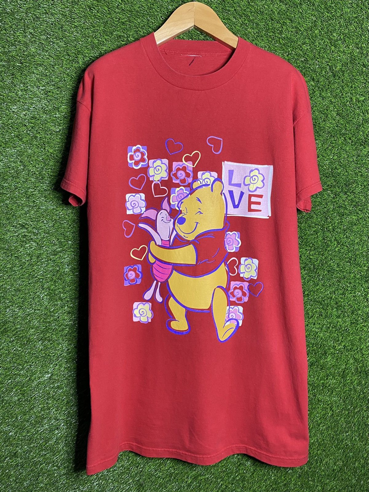 Vintage 🚨Vintage Winnie The Pooh Piglet 90s Disney T-Shirt Size US XXL / EU 58 / 5 - 1 Thumbnail