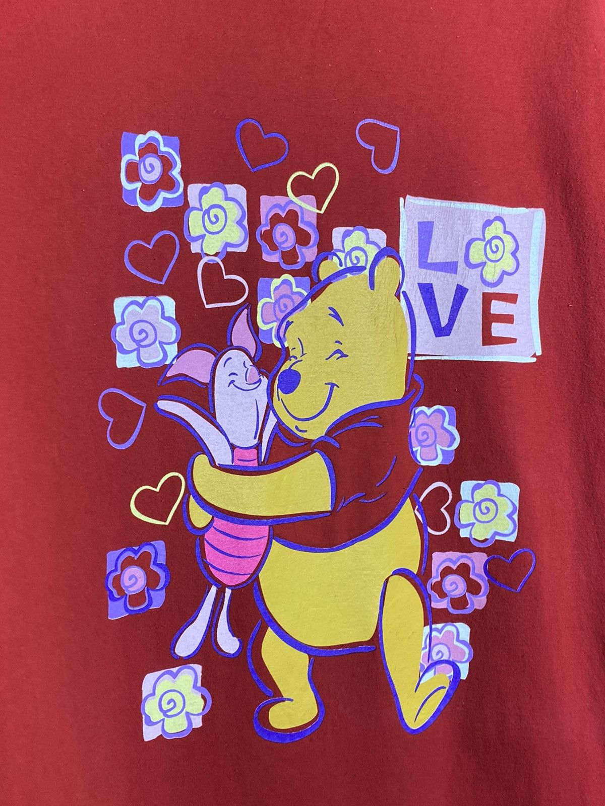 Vintage 🚨Vintage Winnie The Pooh Piglet 90s Disney T-Shirt Size US XXL / EU 58 / 5 - 4 Thumbnail