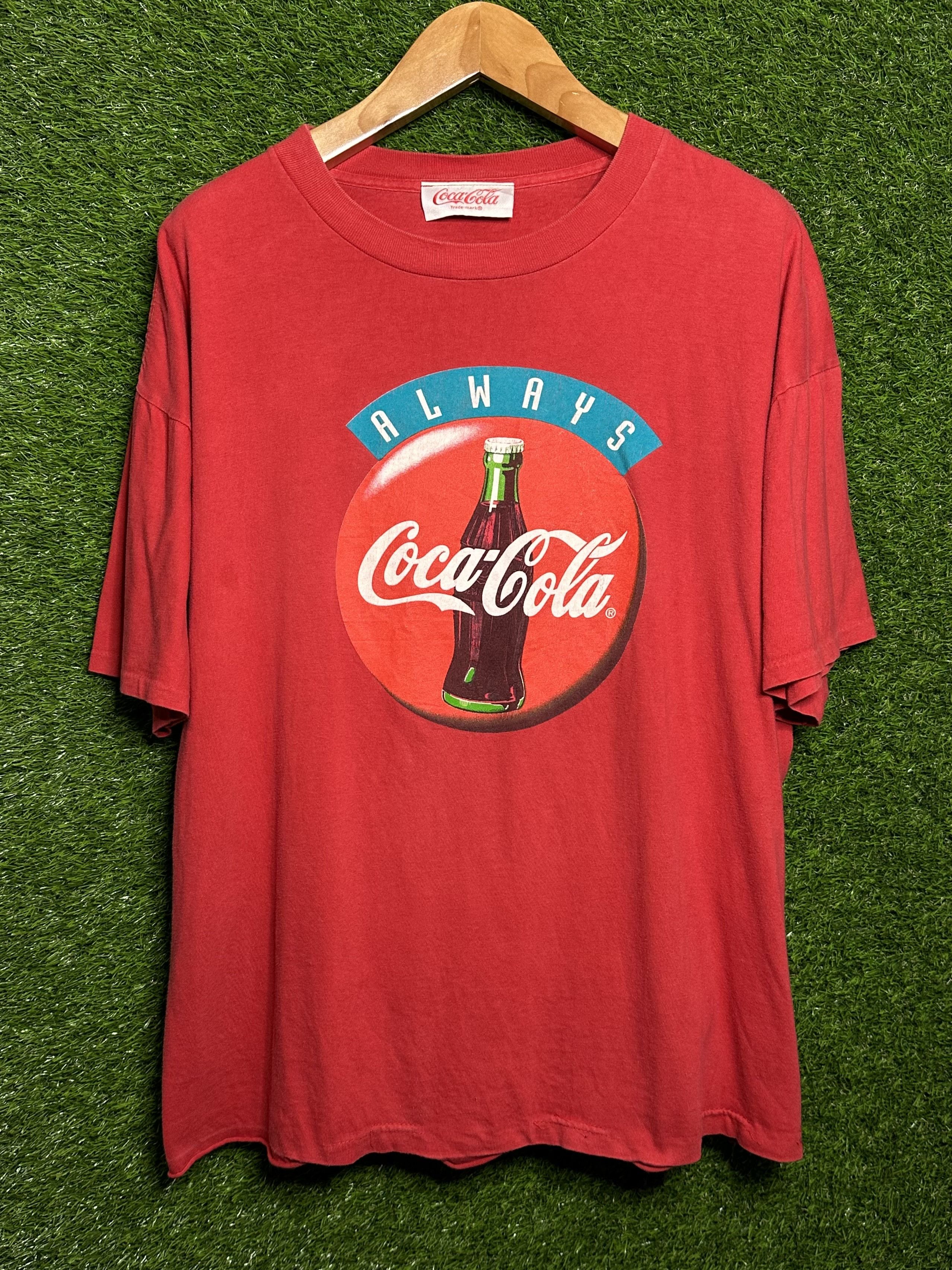 Vintage 🚨Vintage Coke Always Coca-Cola 90s Promo T-Shirt Size US XL / EU 56 / 4 - 1 Thumbnail