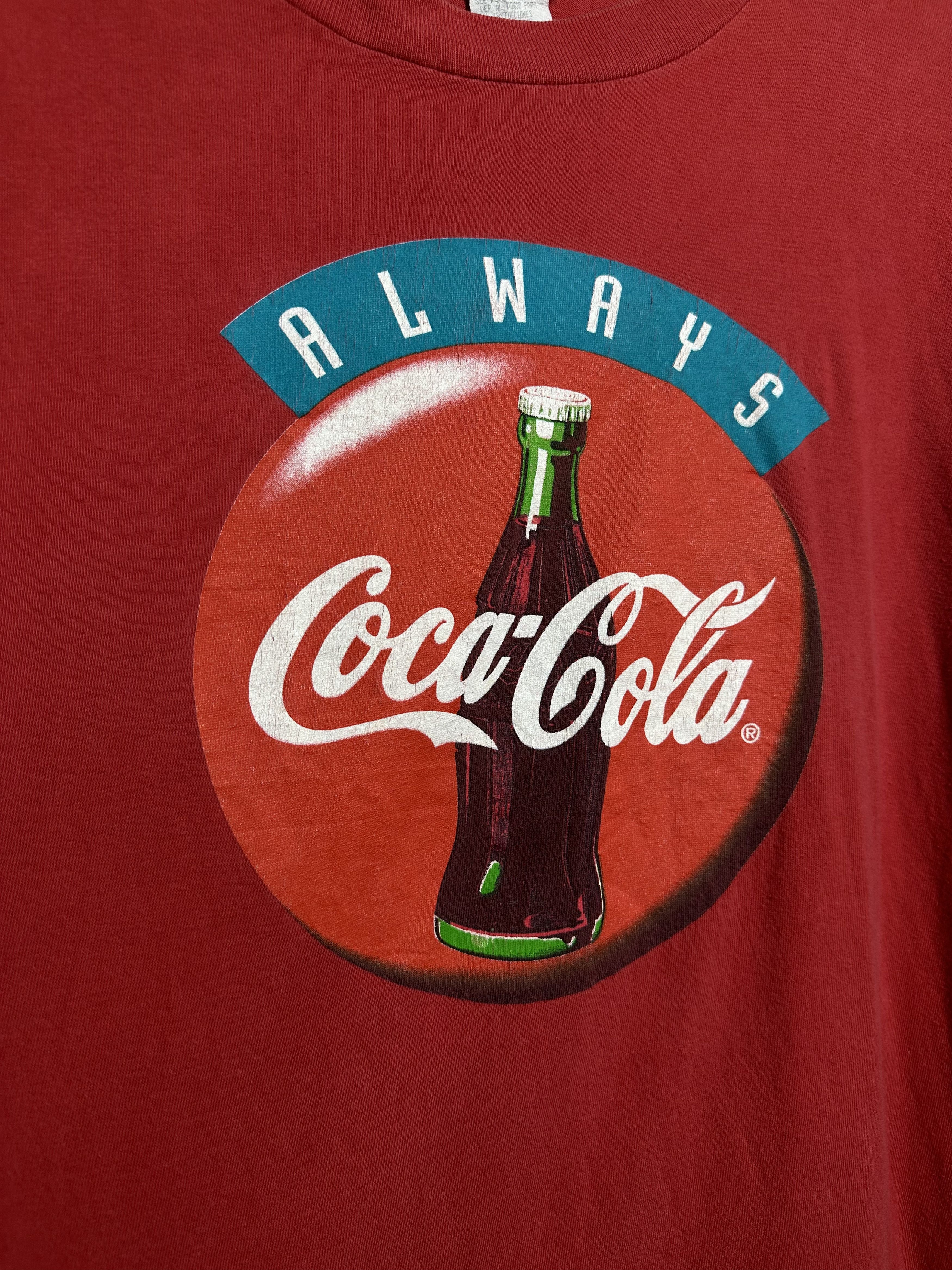 Vintage 🚨Vintage Coke Always Coca-Cola 90s Promo T-Shirt Size US XL / EU 56 / 4 - 4 Thumbnail