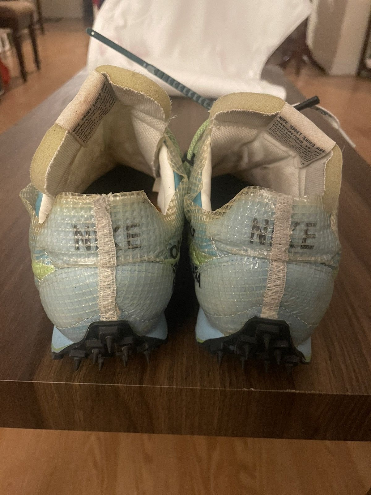 Nike × Off-White Nike Off-White Waffle Racer "Vivid Sky" Size US 8.5 / EU 41-42 - 4 Thumbnail