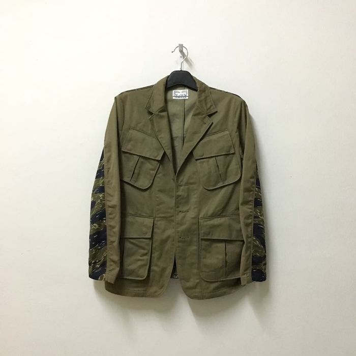 Nexus Vii Nexus Vii Sample Jungle Fatigue Coat Olive Tiger Camo