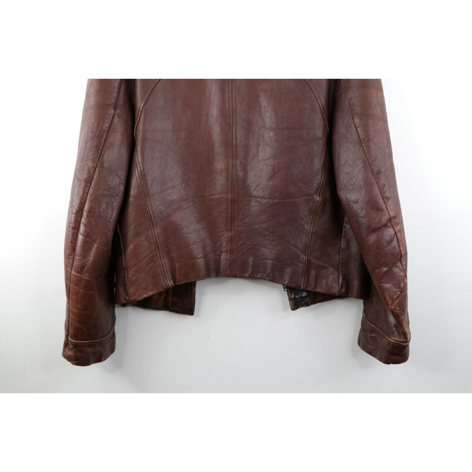 Vintage Vintage 50s Mens Medium Distressed Horsehide Leather Jacket Size US M / EU 48-50 / 2 - 11 Thumbnail