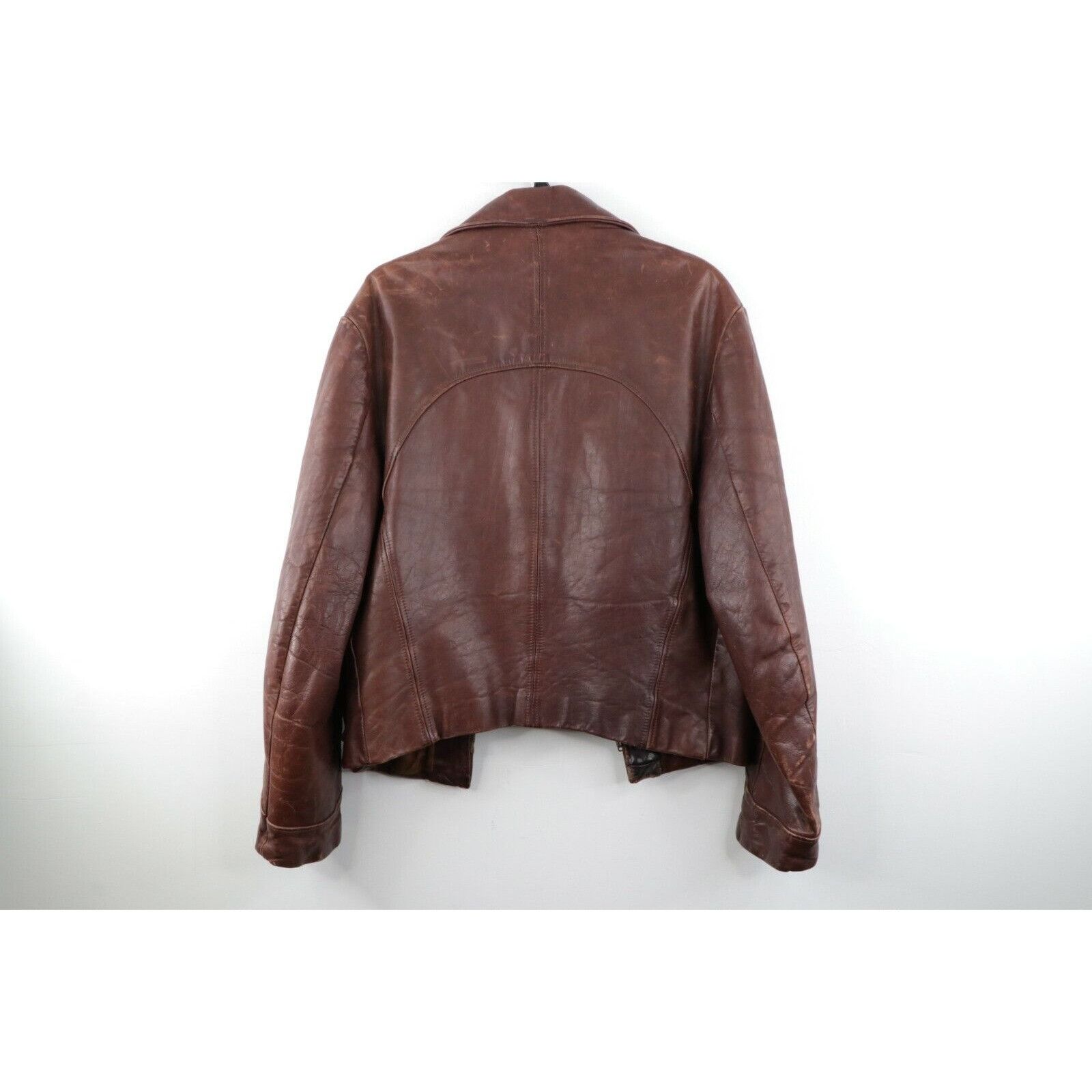 Vintage Vintage 50s Mens Medium Distressed Horsehide Leather Jacket Size US M / EU 48-50 / 2 - 9 Thumbnail