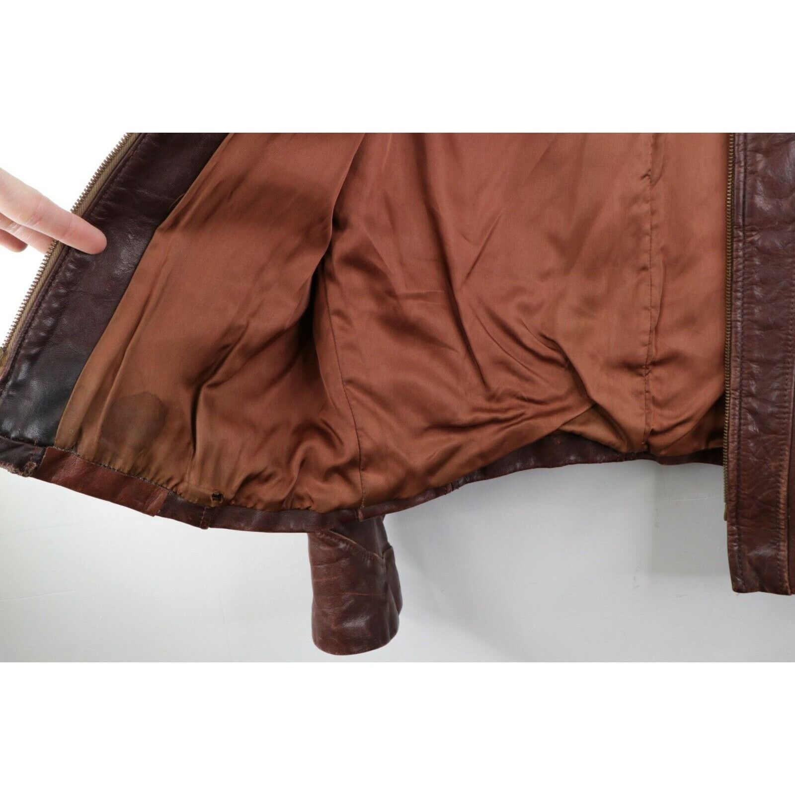 Vintage Vintage 50s Mens Medium Distressed Horsehide Leather Jacket Size US M / EU 48-50 / 2 - 7 Thumbnail