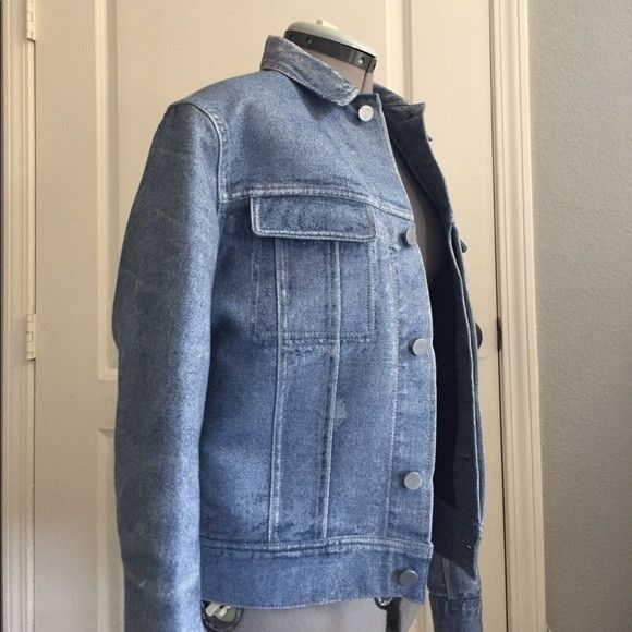 Calvin Klein 2016 Jacquard "Denim" Jean Trucker Jacket Size US S / EU 44-46 / 1 - 7 Thumbnail