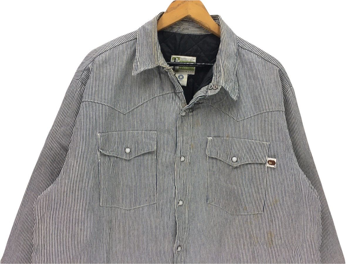 Bape Bape x Post Overalls Hickory Snap Button Shirt Size US L / EU 52-54 / 3 - 2 Thumbnail