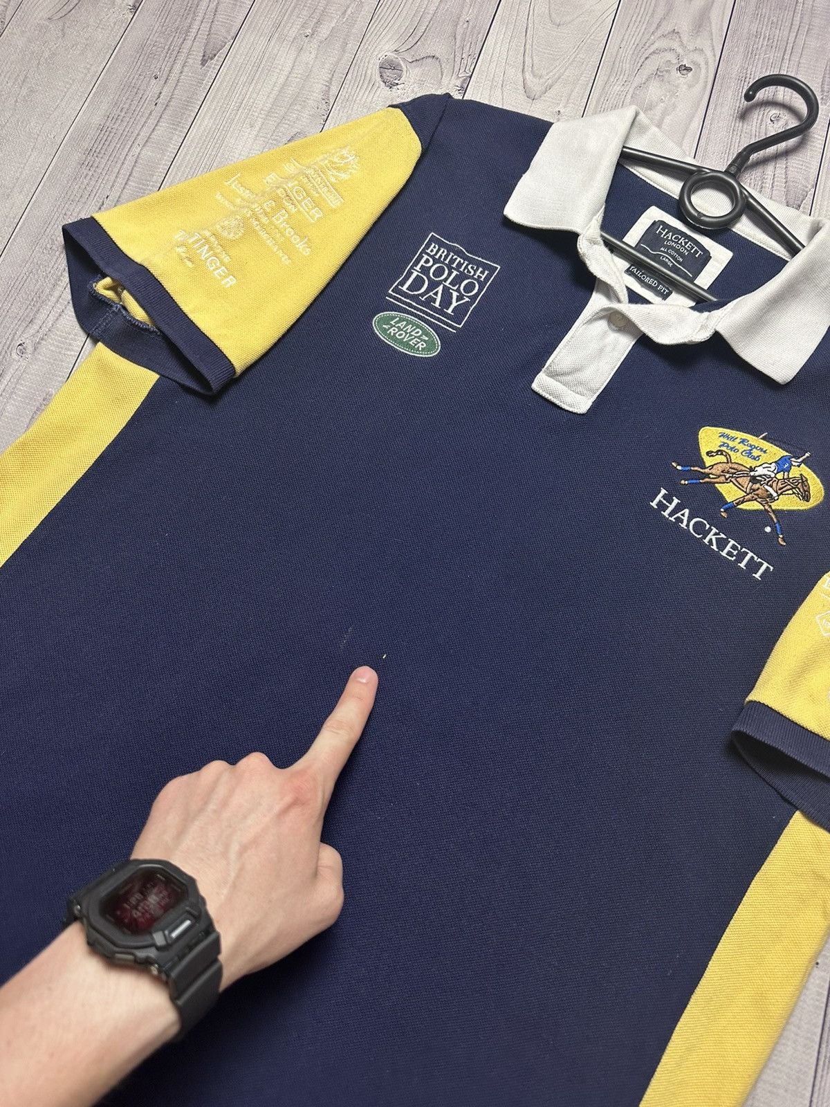 Hackett × Vintage Vintage Hackett Land Rover Racing polo big logo size L Size US L / EU 52-54 / 3 - 4 Thumbnail